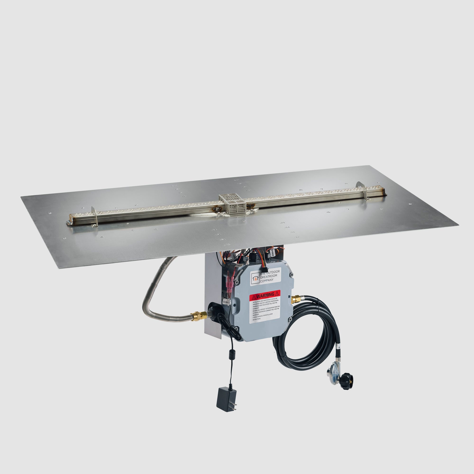 Crystal Fire Plus Linear Gas Burner Insert and Plate Kit