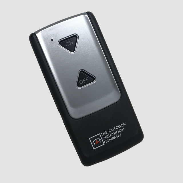 The Direct Spark Ignition System Remote Control on a grey background