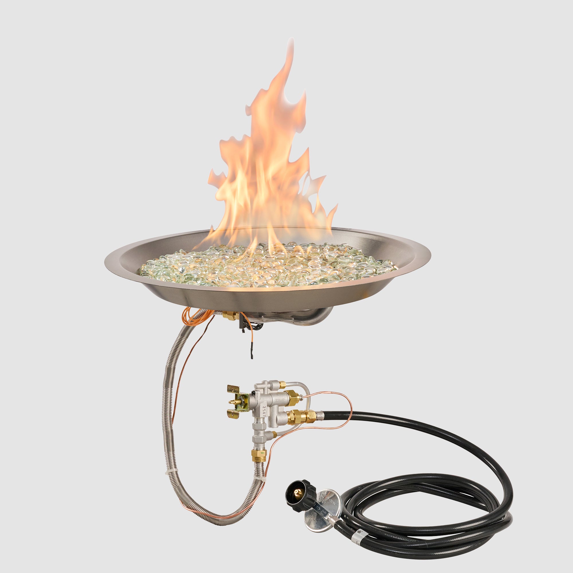 Crystal Fire Plus Round Gas Burner