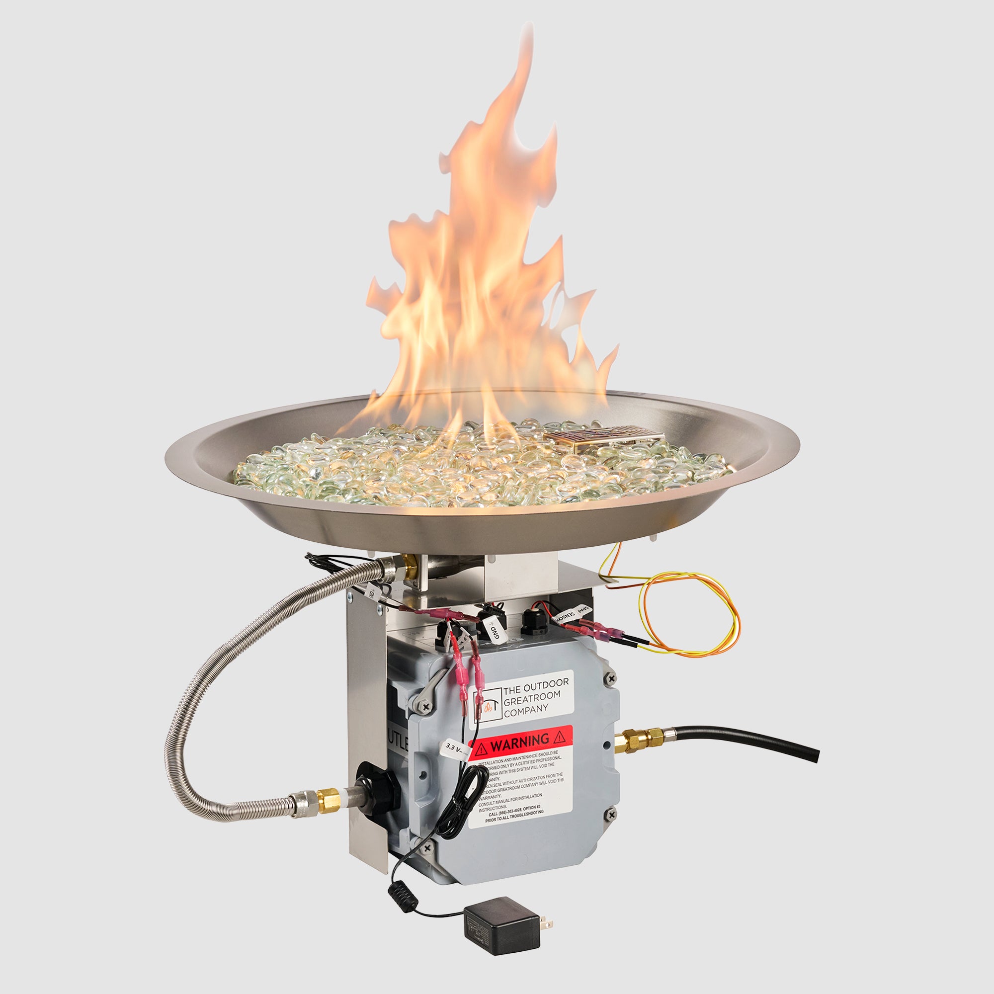 Crystal Fire Plus Round Gas Burner