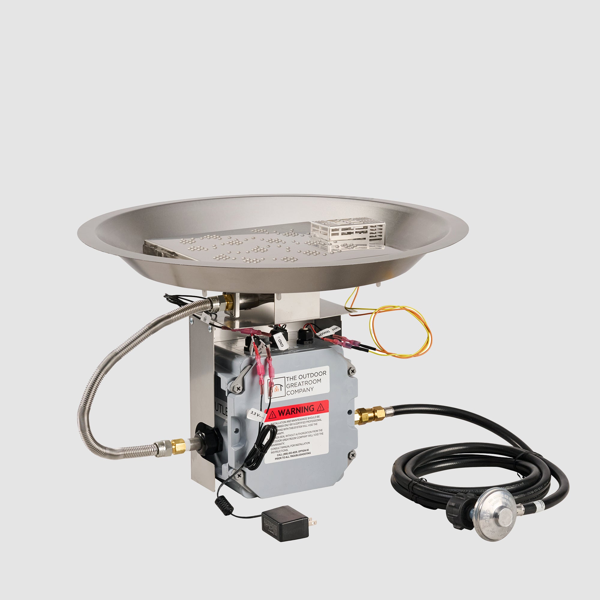 Crystal Fire Plus Round Gas Burner