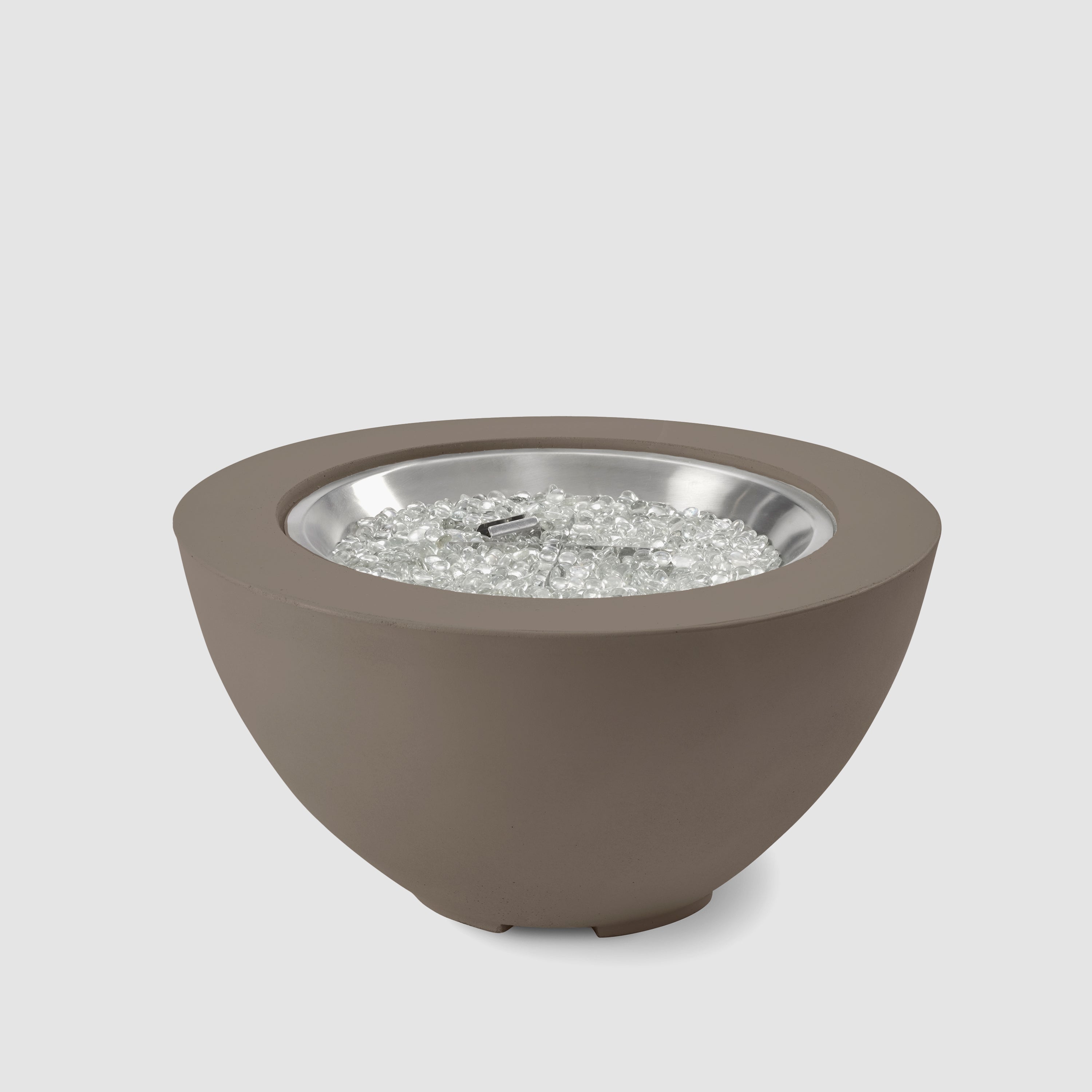 Cove Concrete Bowl Gas Fire Pit