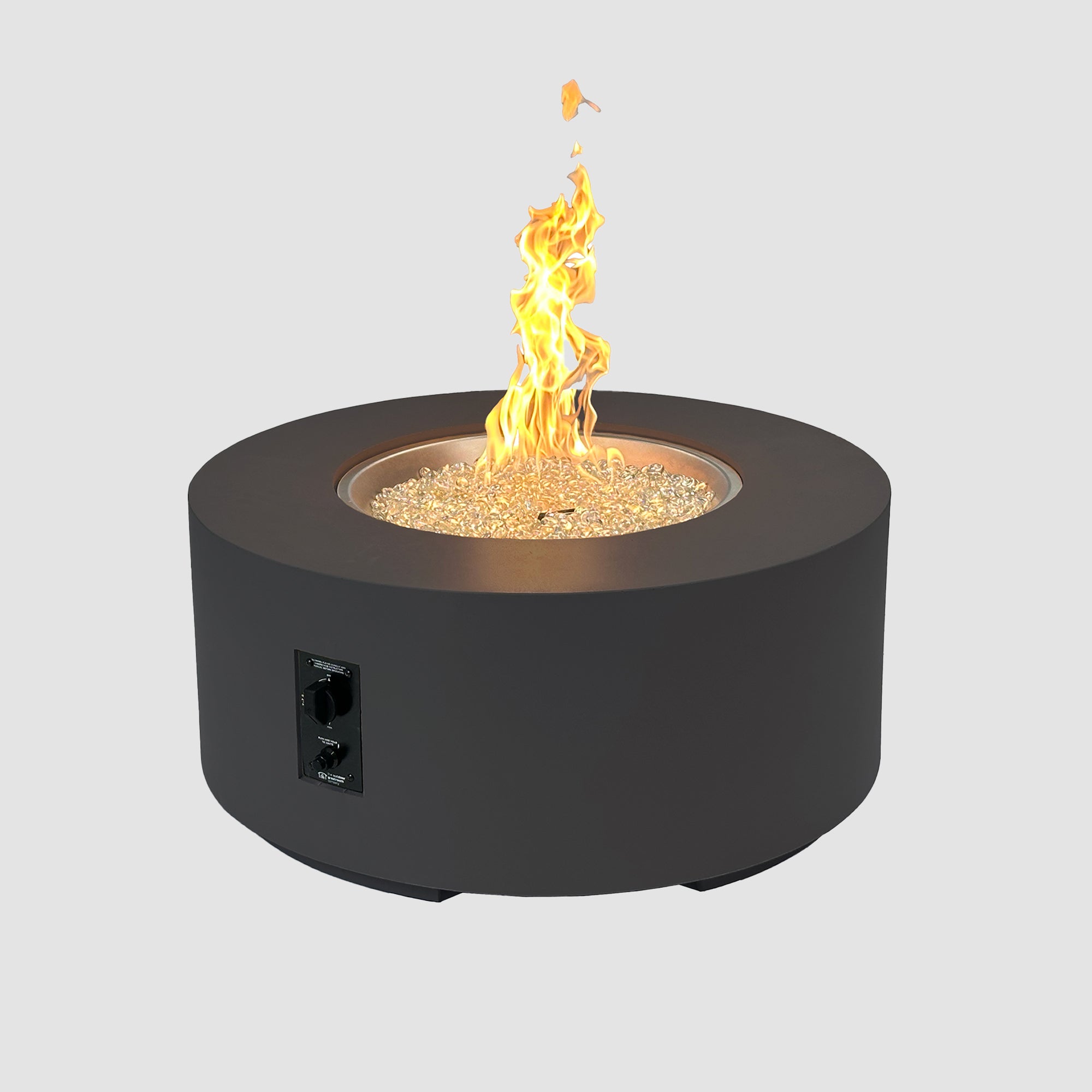 Cove Concrete Round Gas Fire Pit Table