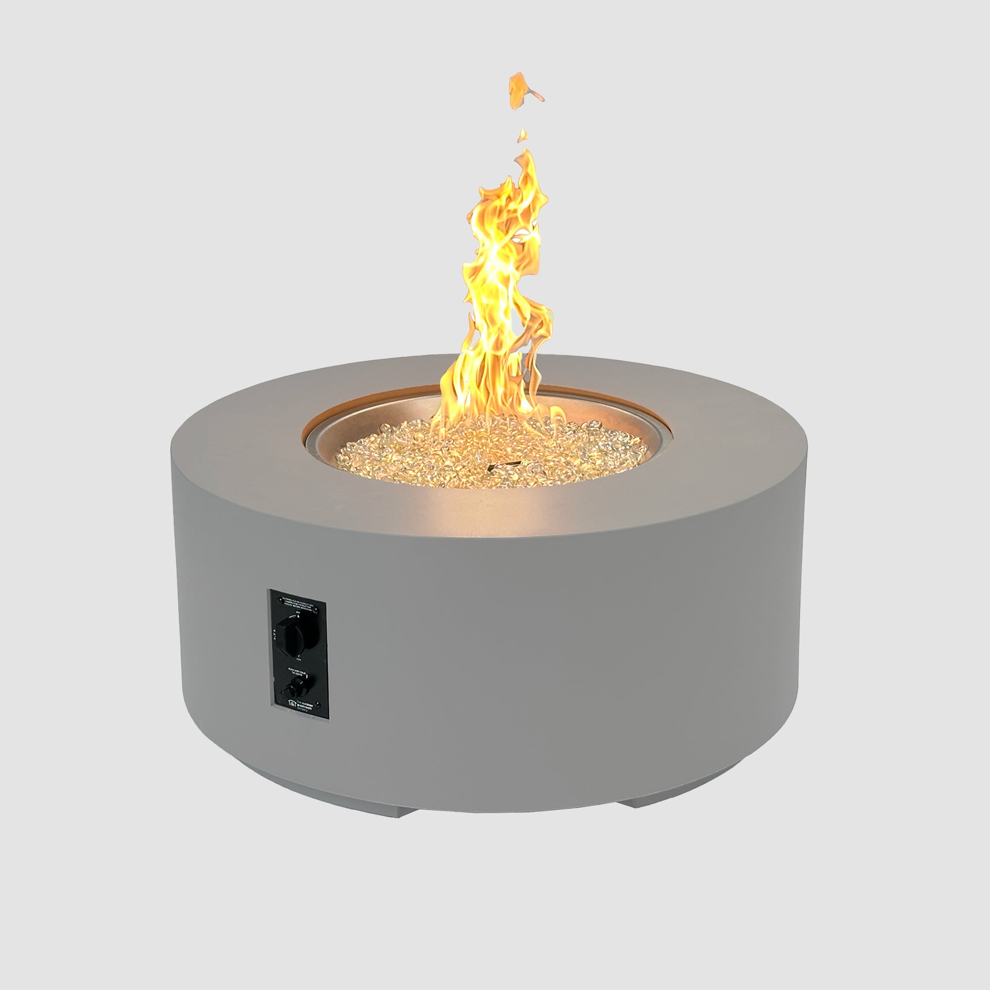 Cove Concrete Round Gas Fire Pit Table