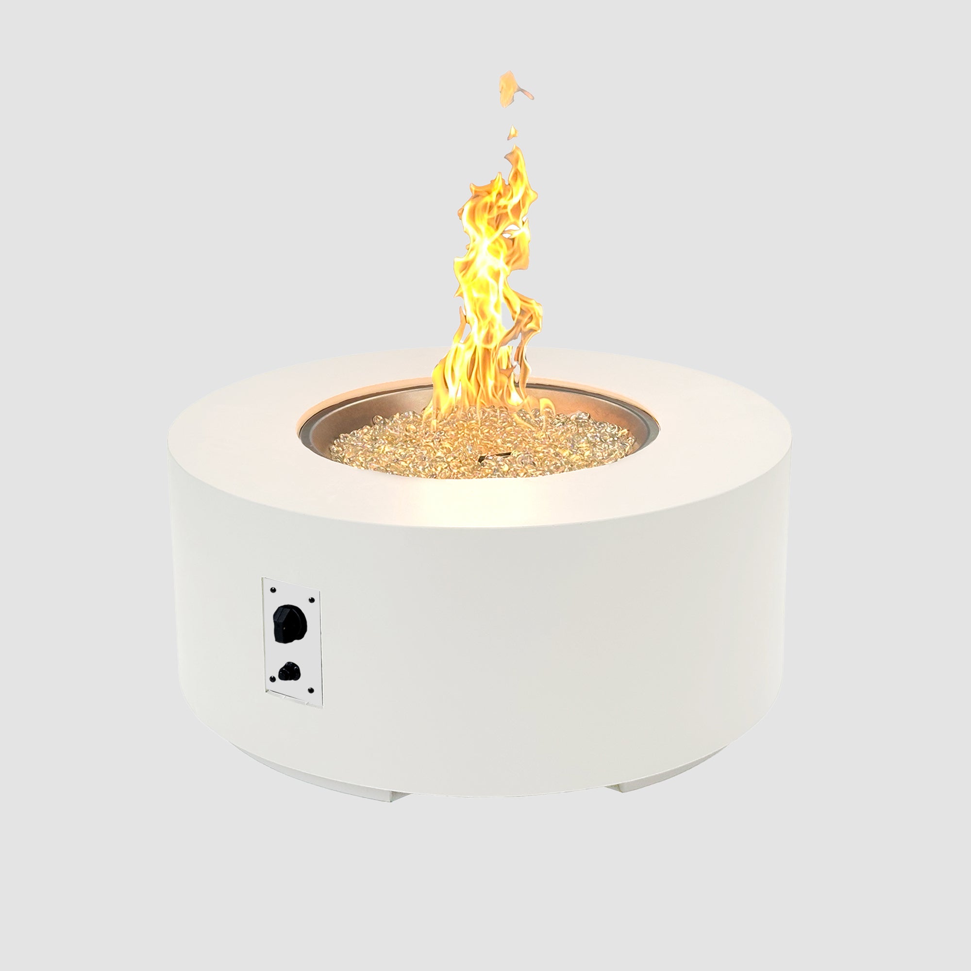 Cove Concrete Round Gas Fire Pit Table