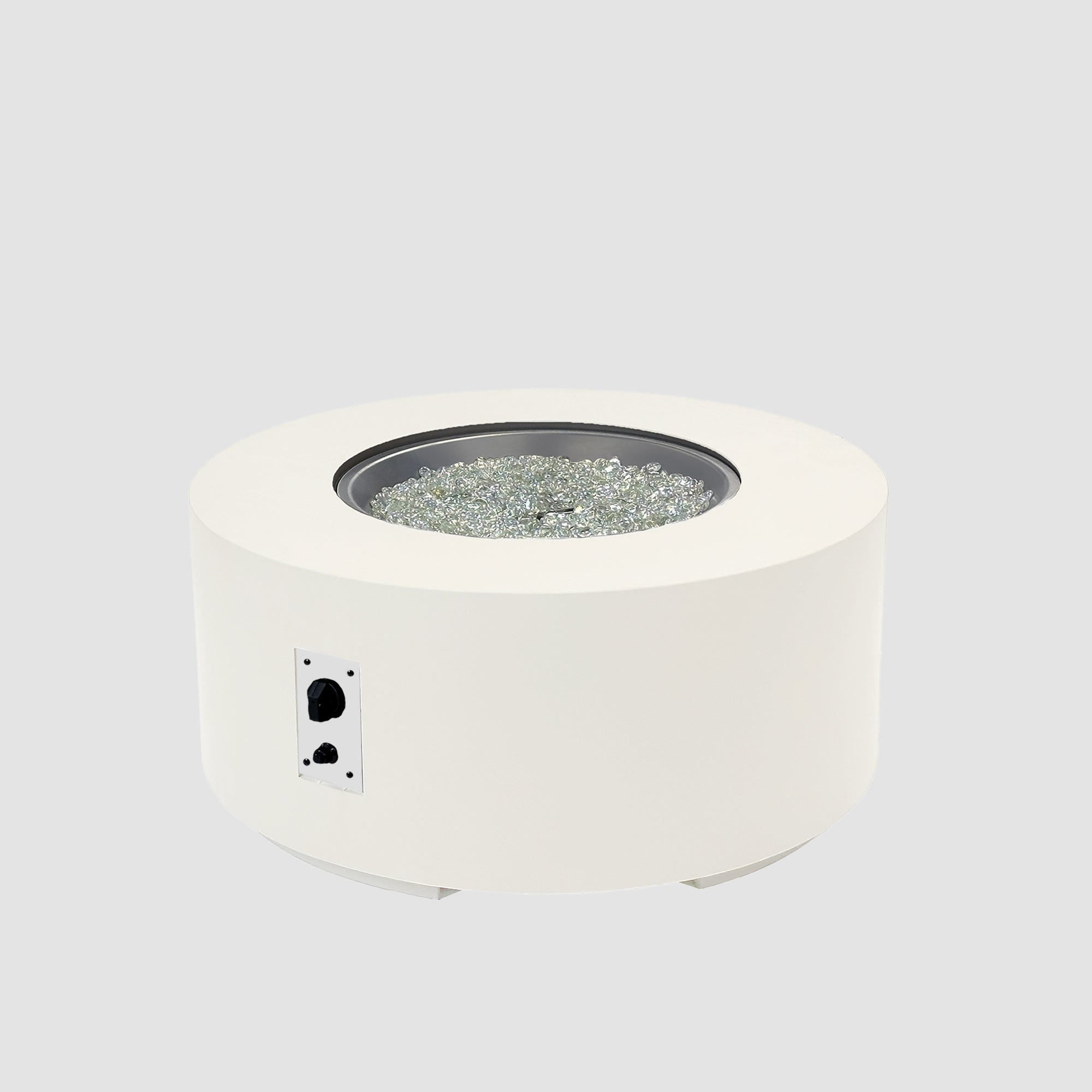 Cove Concrete Round Gas Fire Pit Table