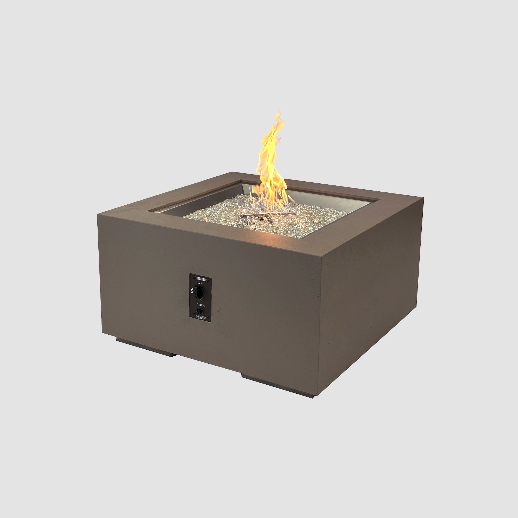 Cove Concrete Square Gas Fire Pit Table