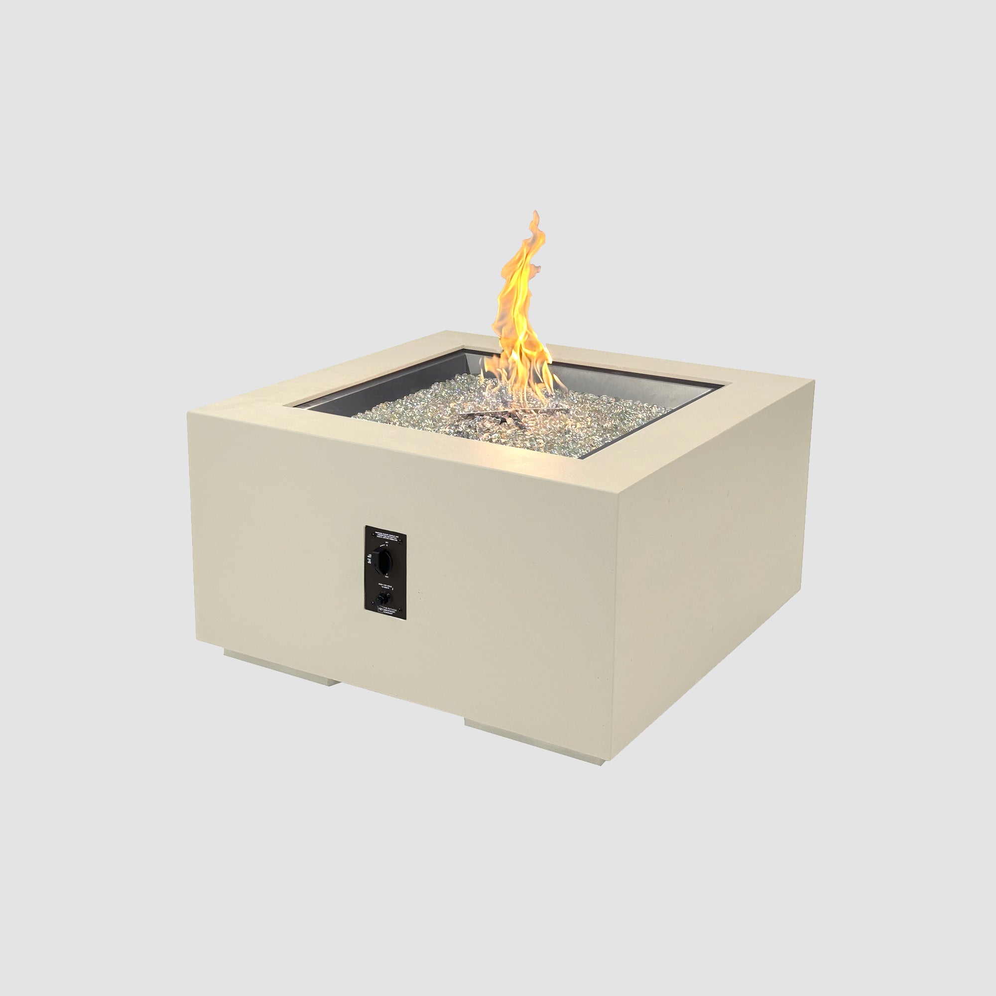Cove Concrete Square Gas Fire Pit Table