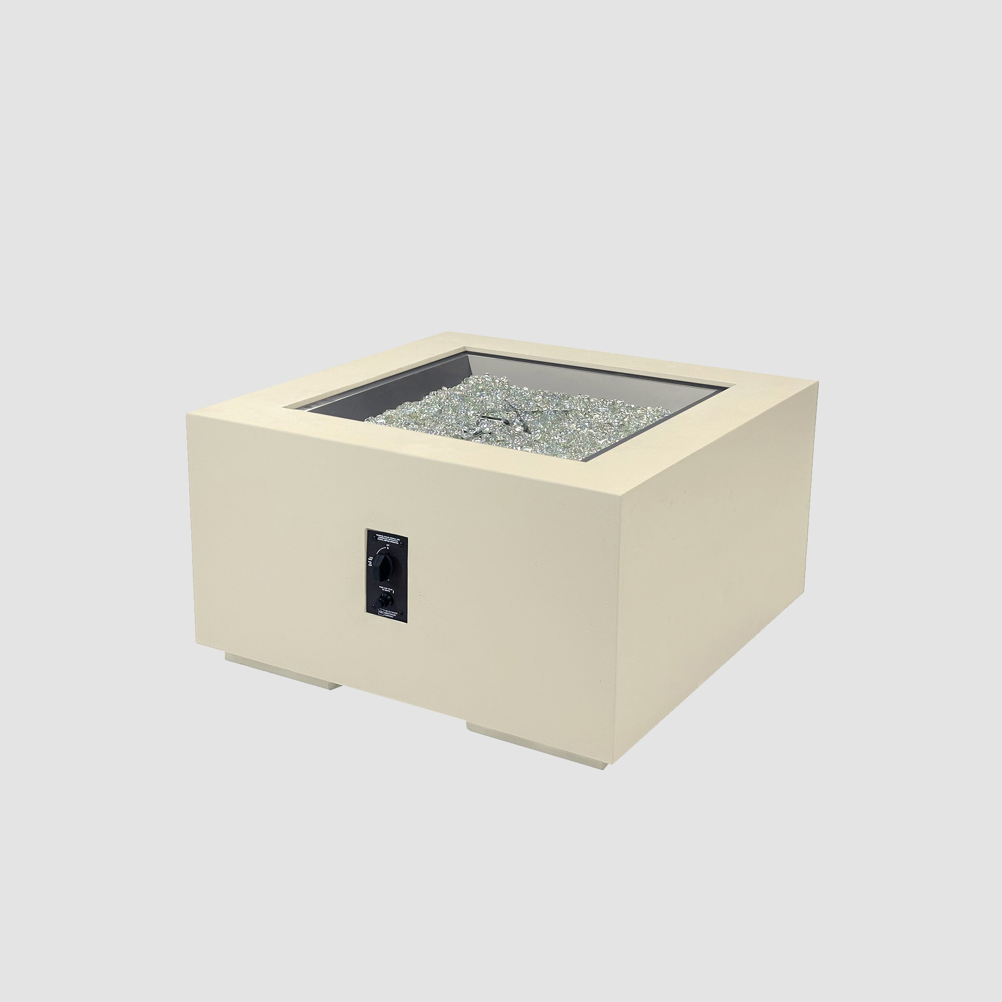 Cove Concrete Square Gas Fire Pit Table