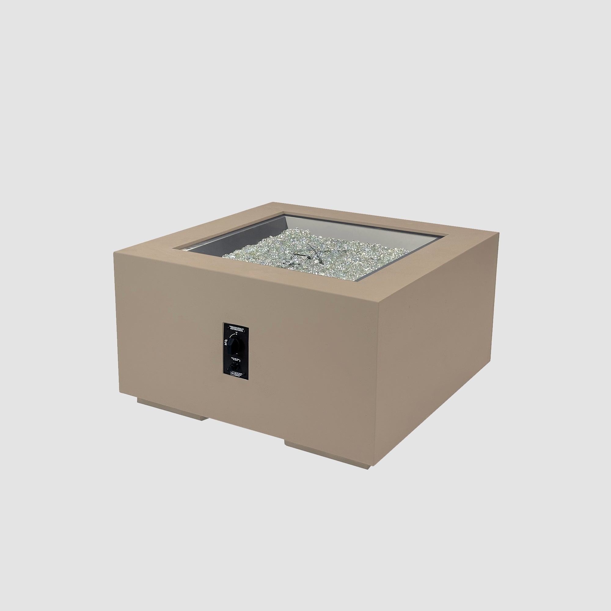 Cove Concrete Square Gas Fire Pit Table