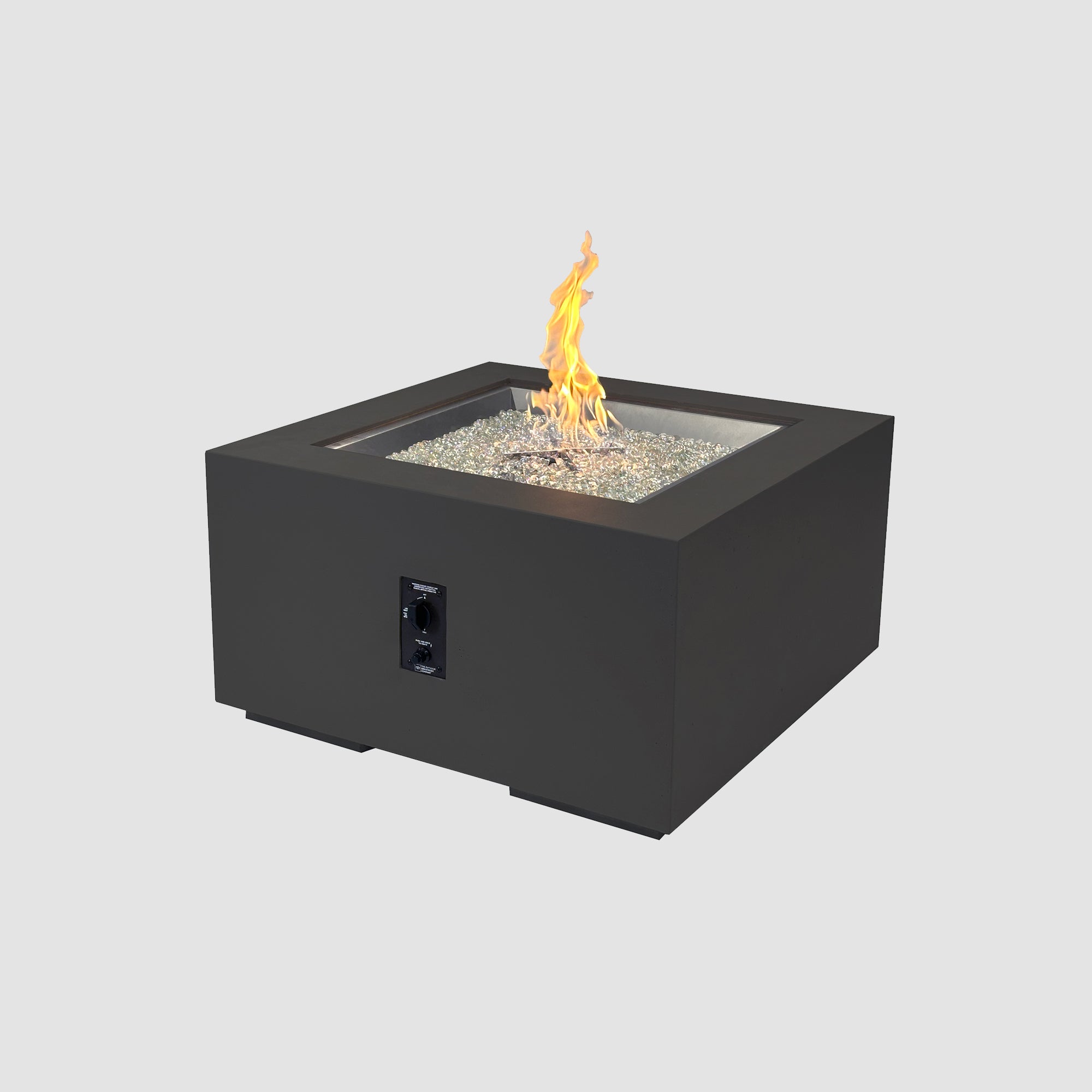 Cove Concrete Square Gas Fire Pit Table