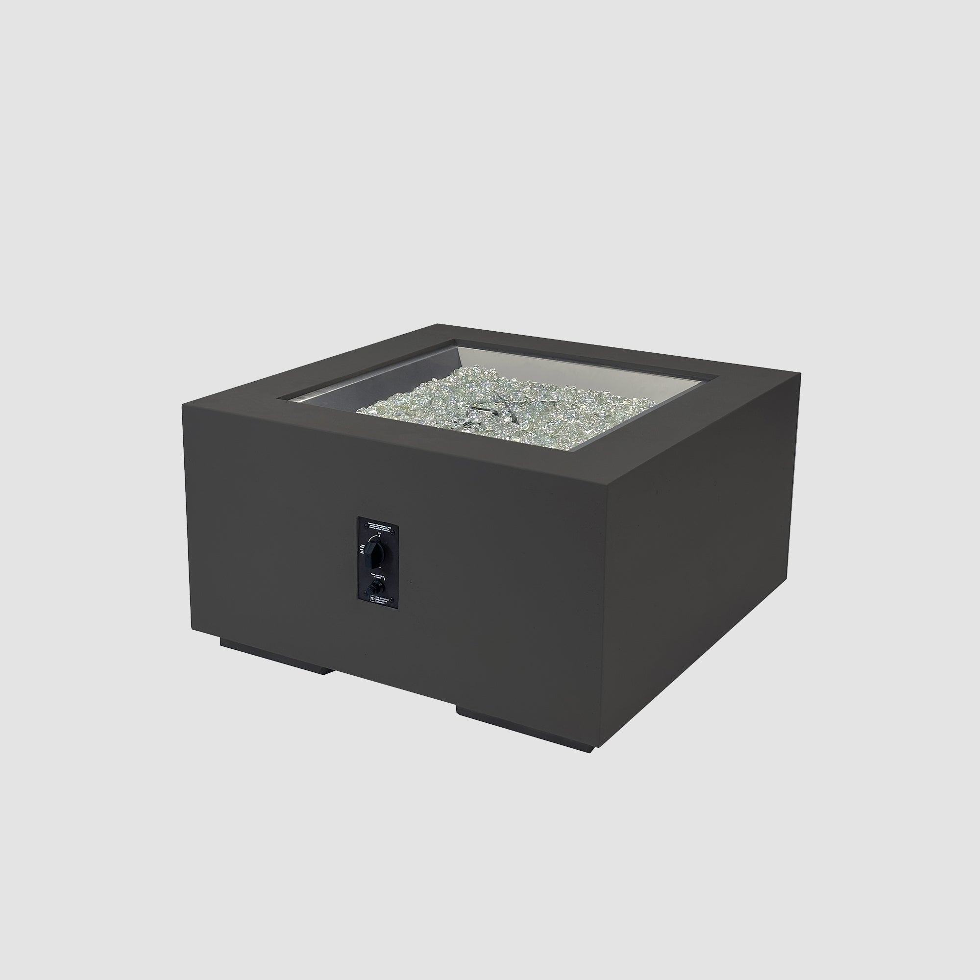 Cove Concrete Square Gas Fire Pit Table
