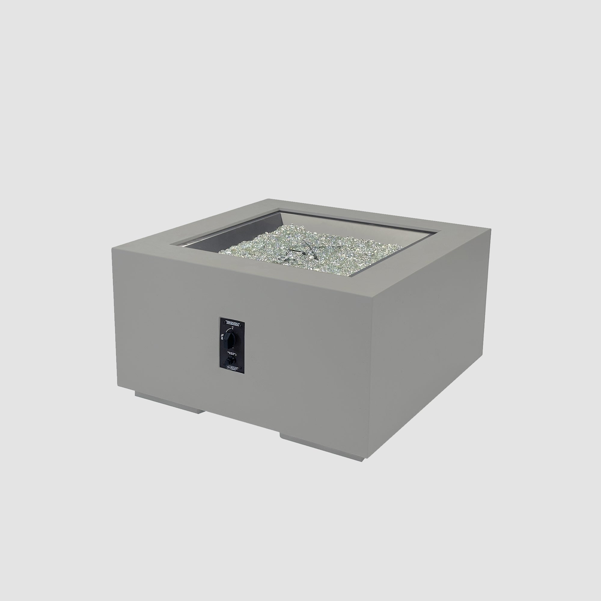 Cove Concrete Square Gas Fire Pit Table