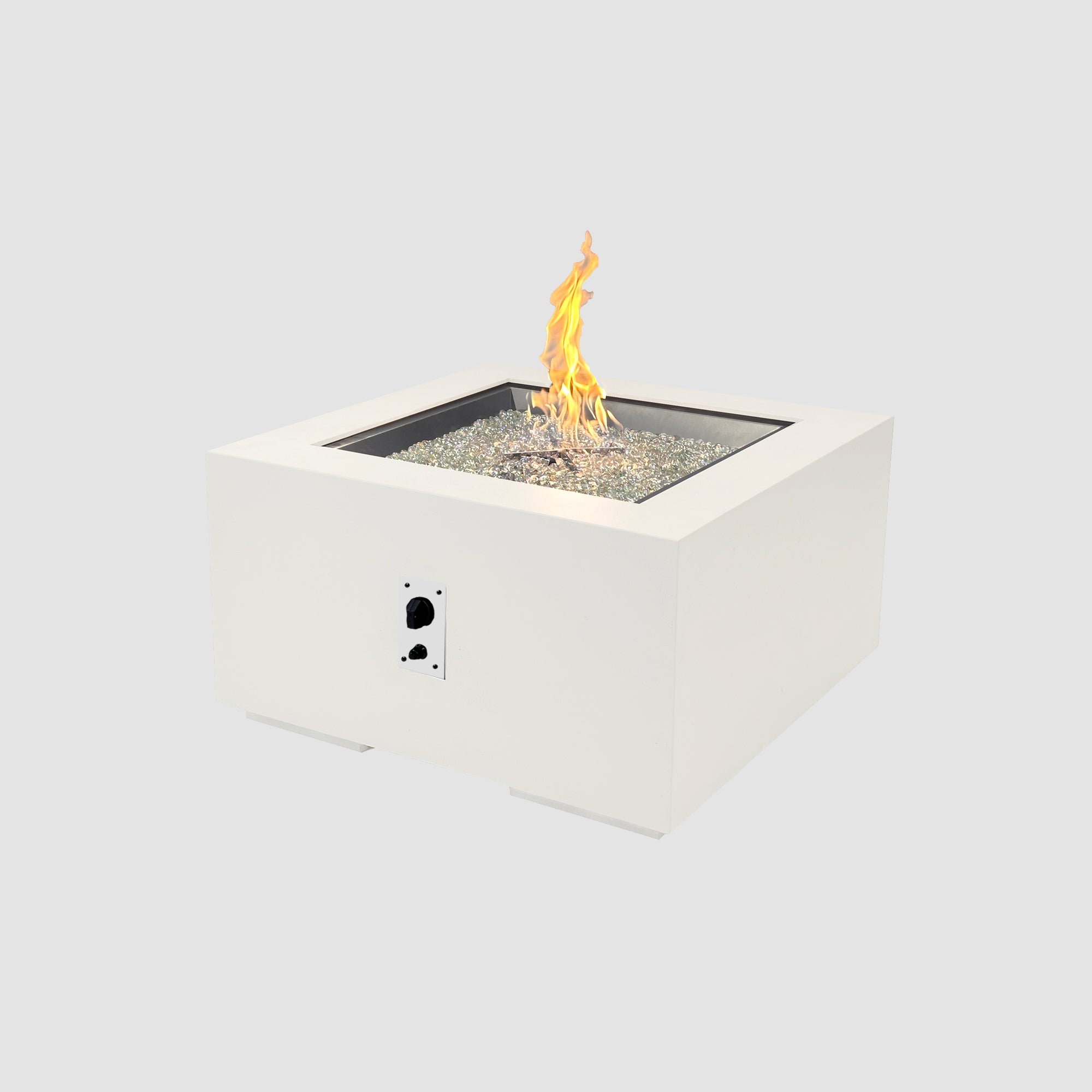Cove Concrete Square Gas Fire Pit Table
