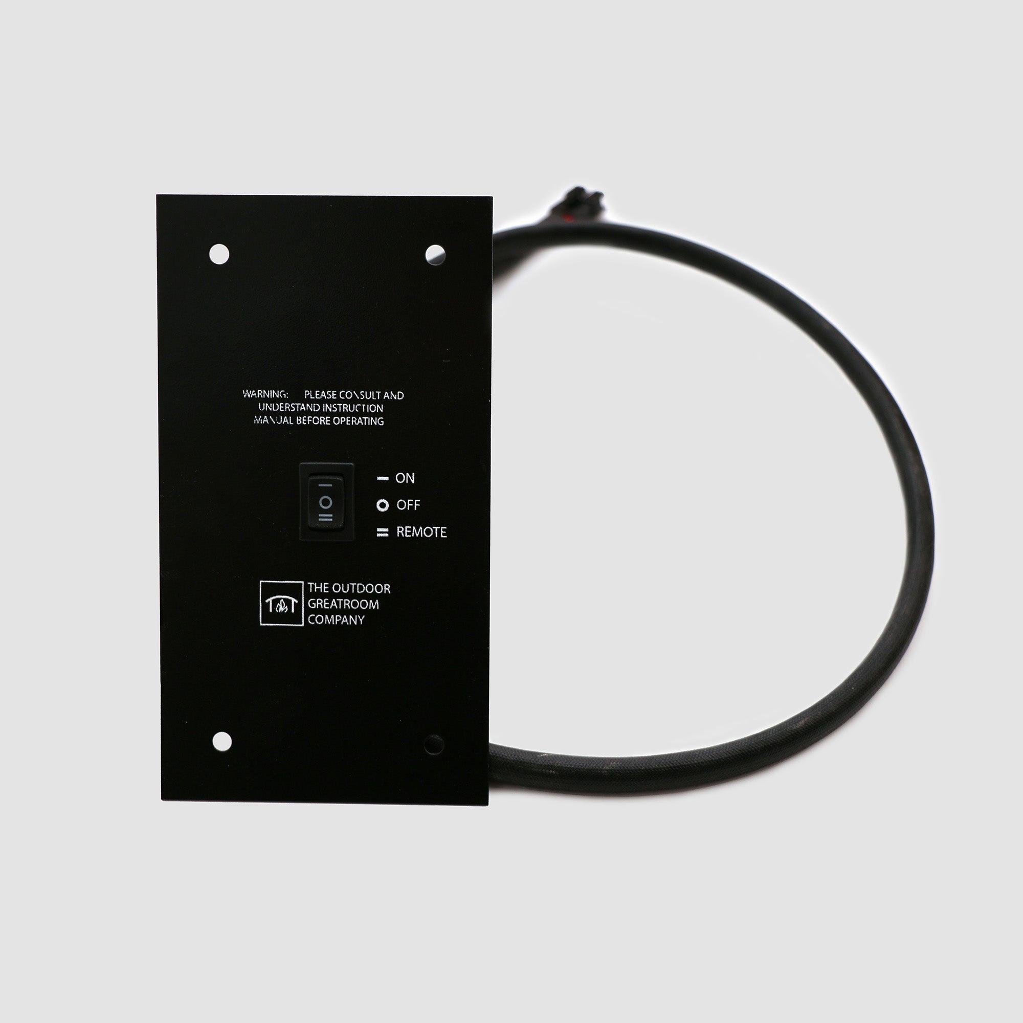 The DSI System Control Panel with an ON/OFF Switch, sized to 6.38" x 3.5" on a grey background