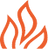 An orange flame icon