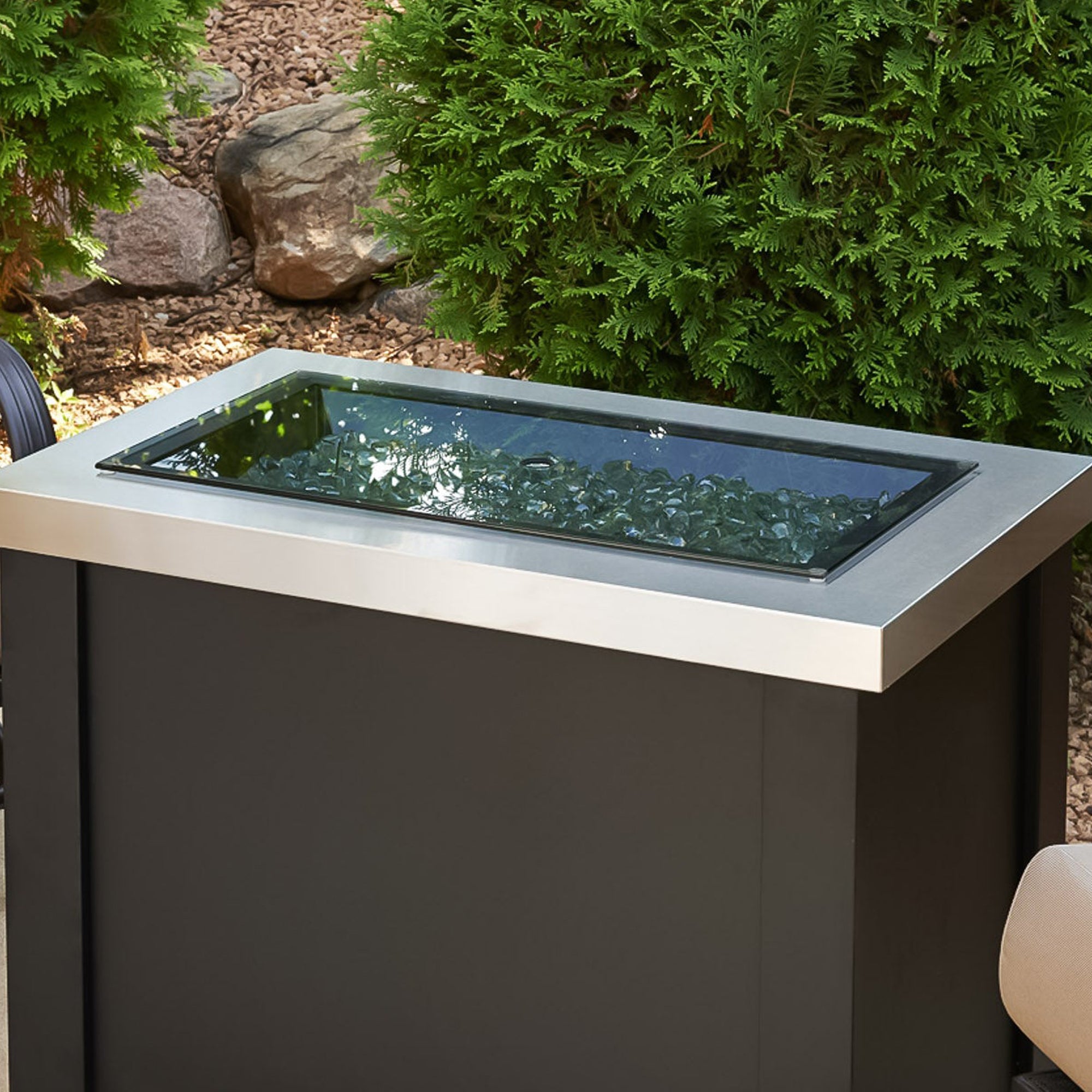 Linear Glass Burner Cover