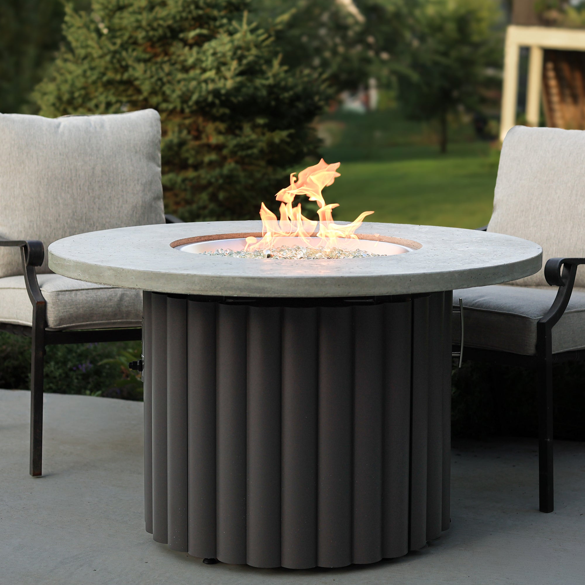 Reverie Round Gas Fire Pit Table 42" (Coming Soon)