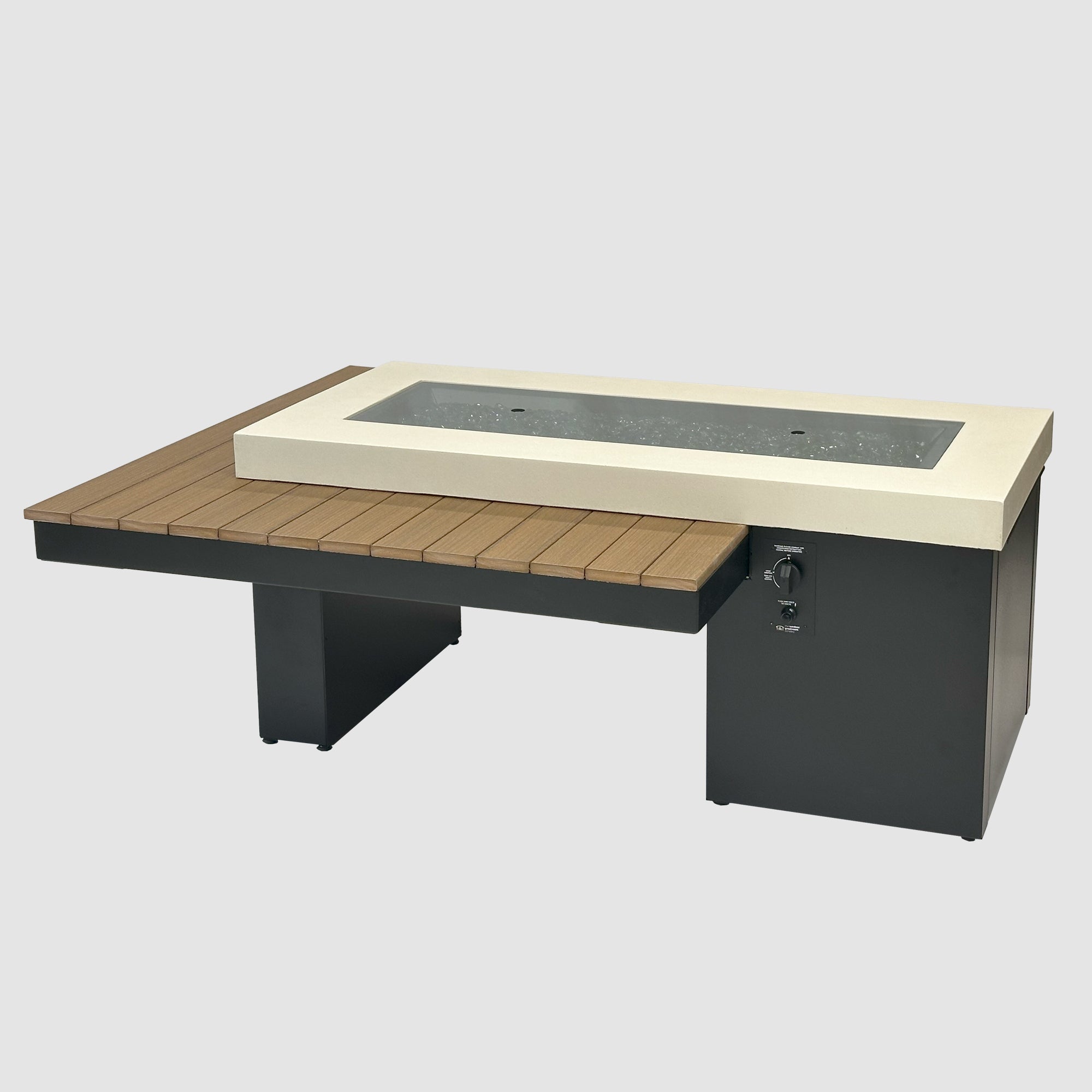 Uptown Linear Gas Fire Table - Modern Elegance, Low Maintenance