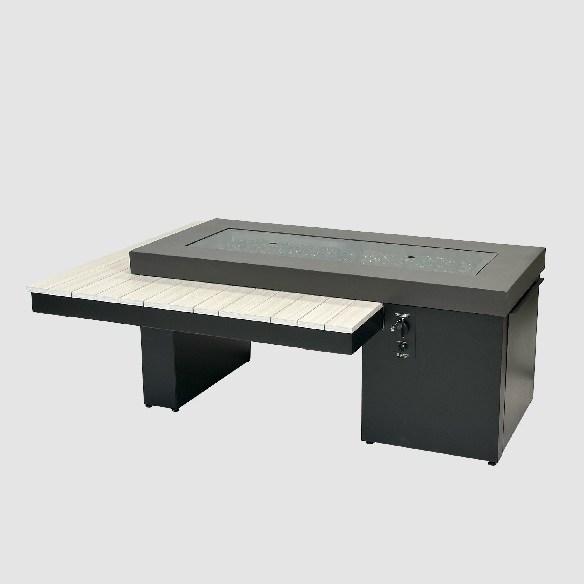 Uptown Linear Gas Fire Table - Modern Elegance, Low Maintenance