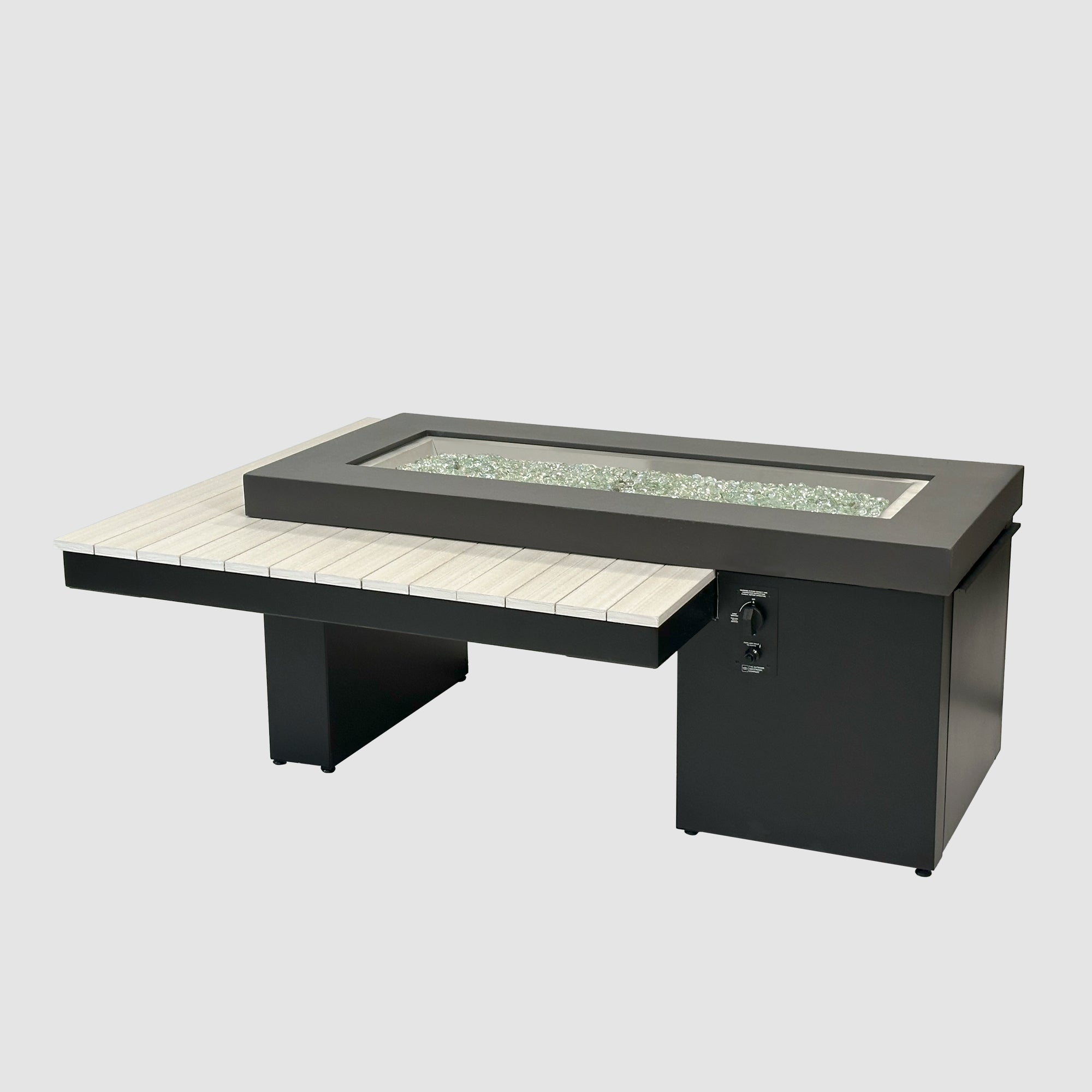 Uptown Linear Gas Fire Table - Modern Elegance, Low Maintenance