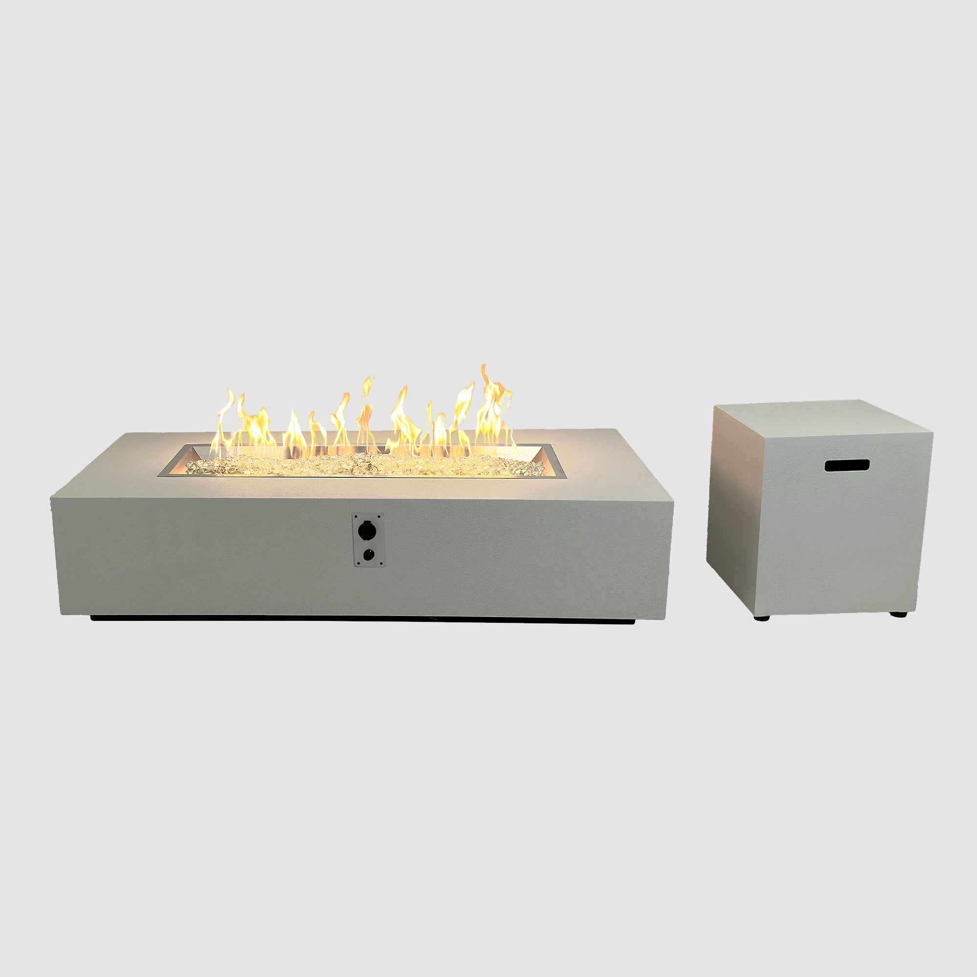 Vosera Linear Gas Fire Pit Table