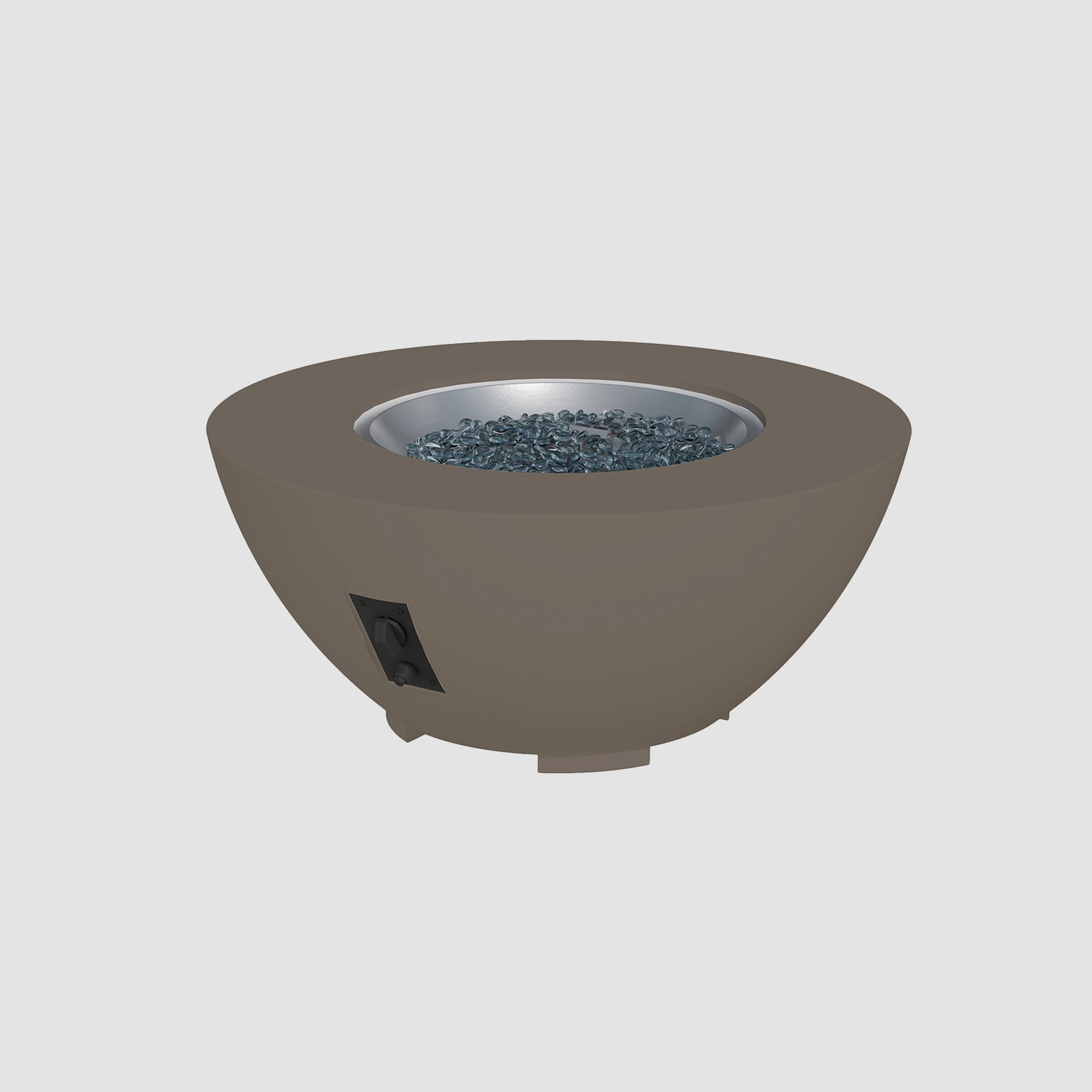 Cove Concrete Bowl Gas Fire Pit