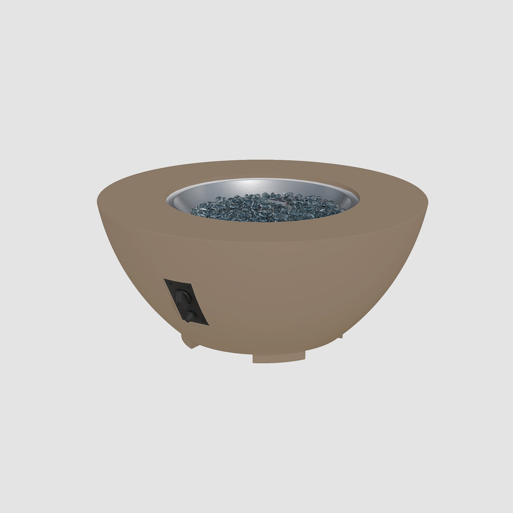 Cove Concrete Bowl Gas Fire Pit