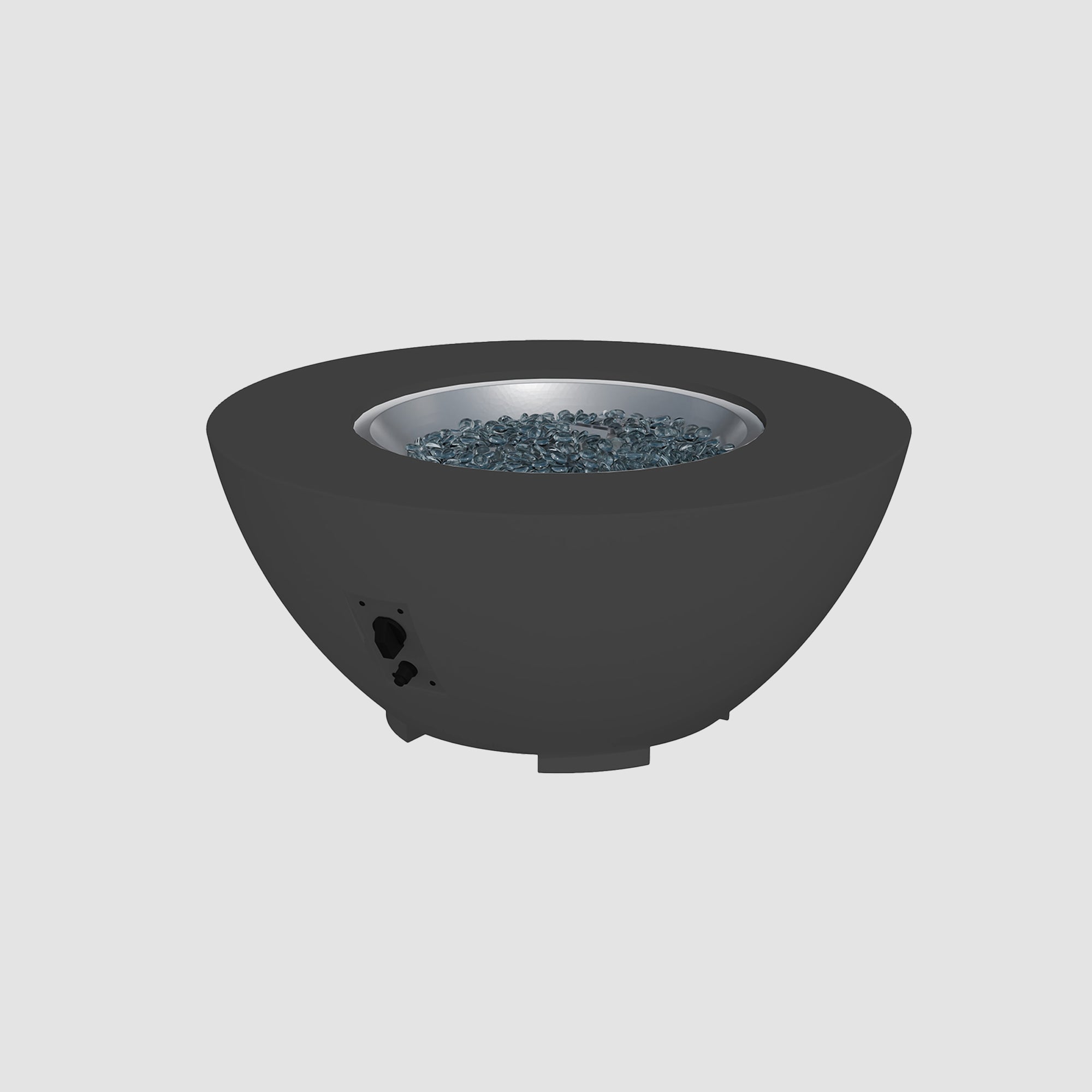 Cove Concrete Bowl Gas Fire Pit