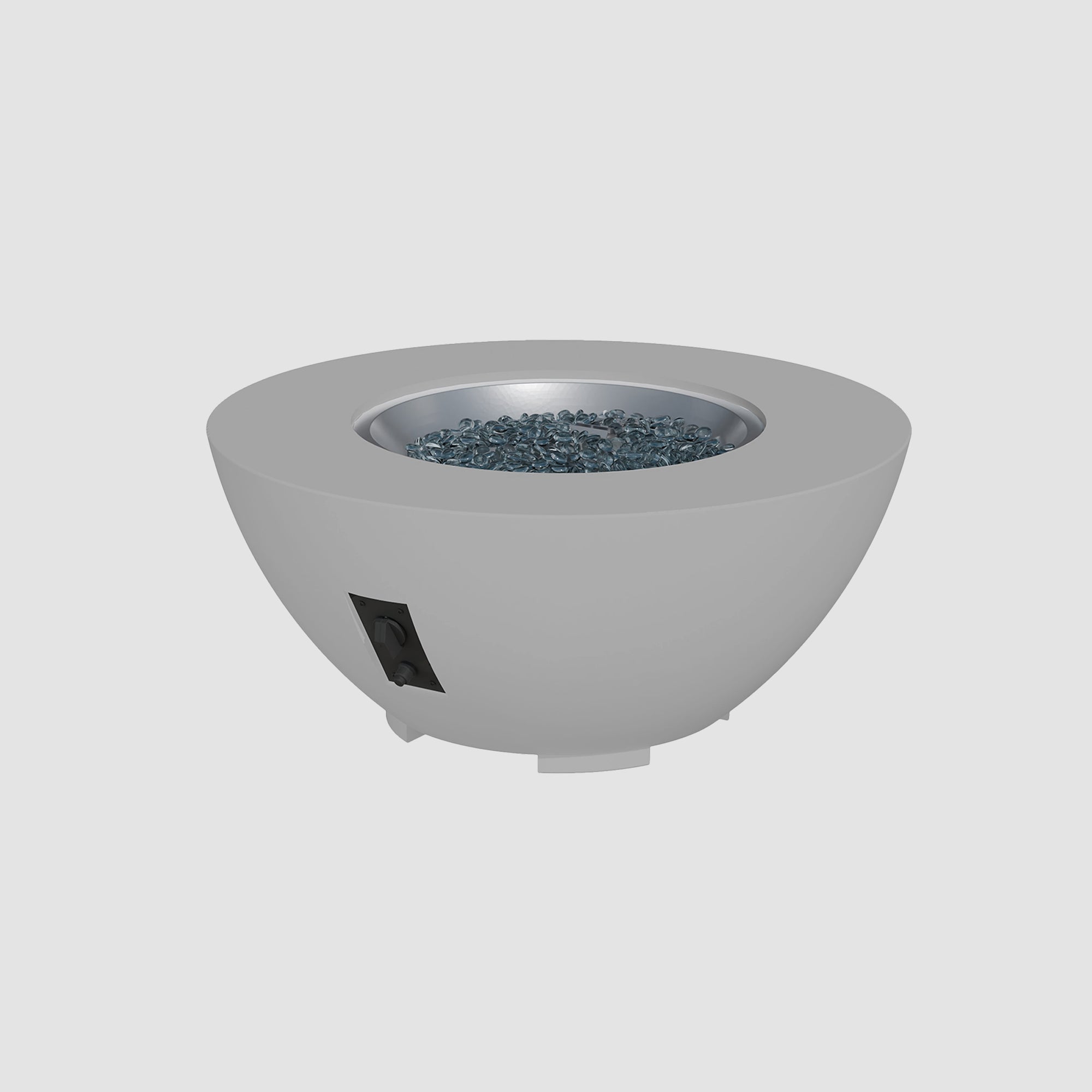Cove Concrete Bowl Gas Fire Pit