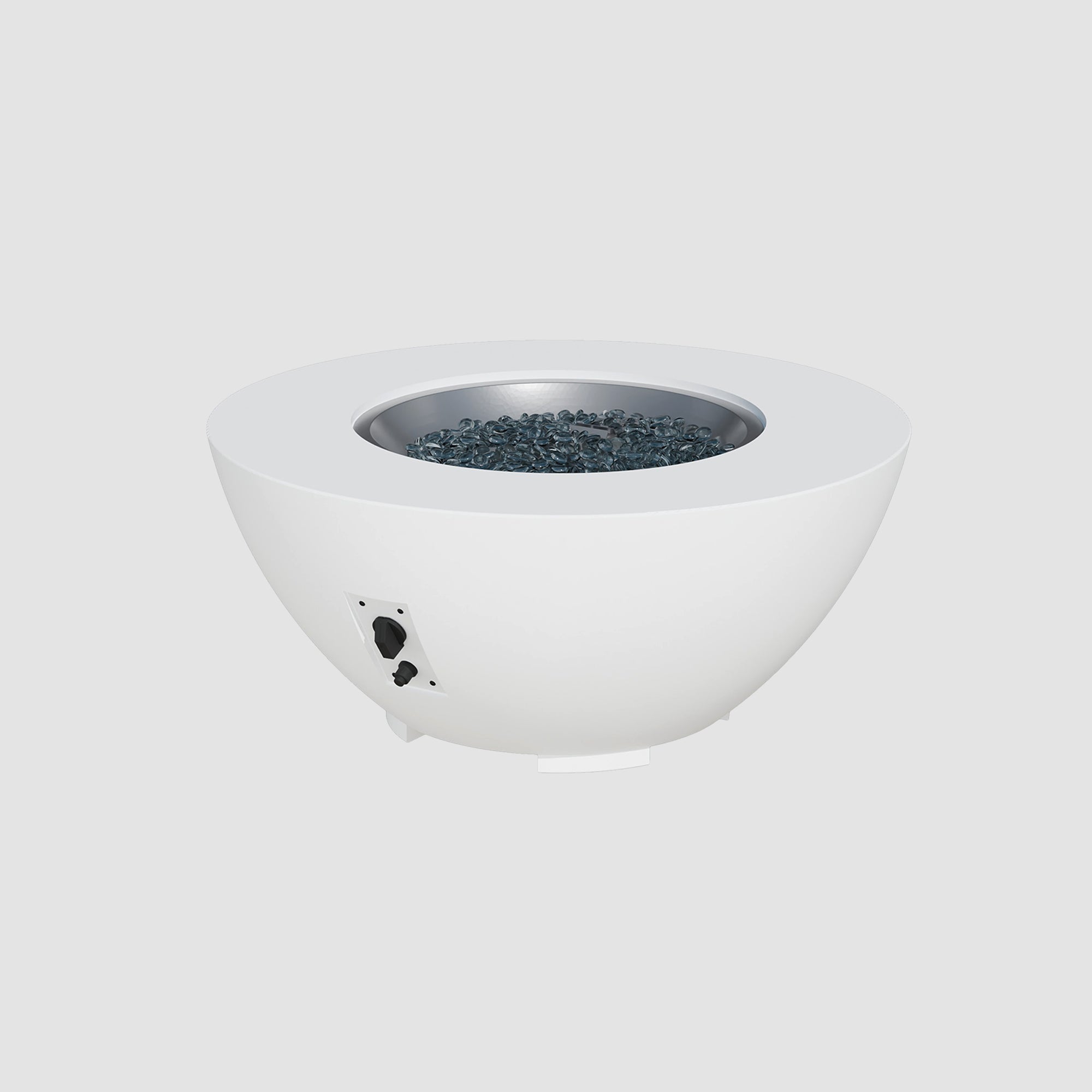 Cove Concrete Bowl Gas Fire Pit