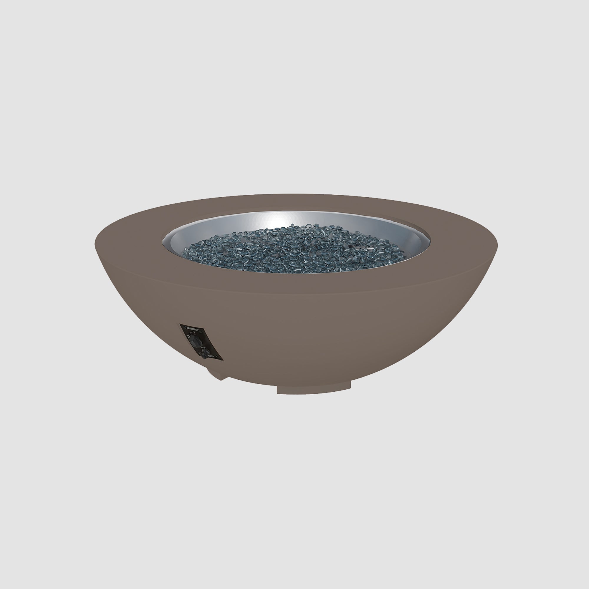 Cove Concrete Bowl Gas Fire Pit