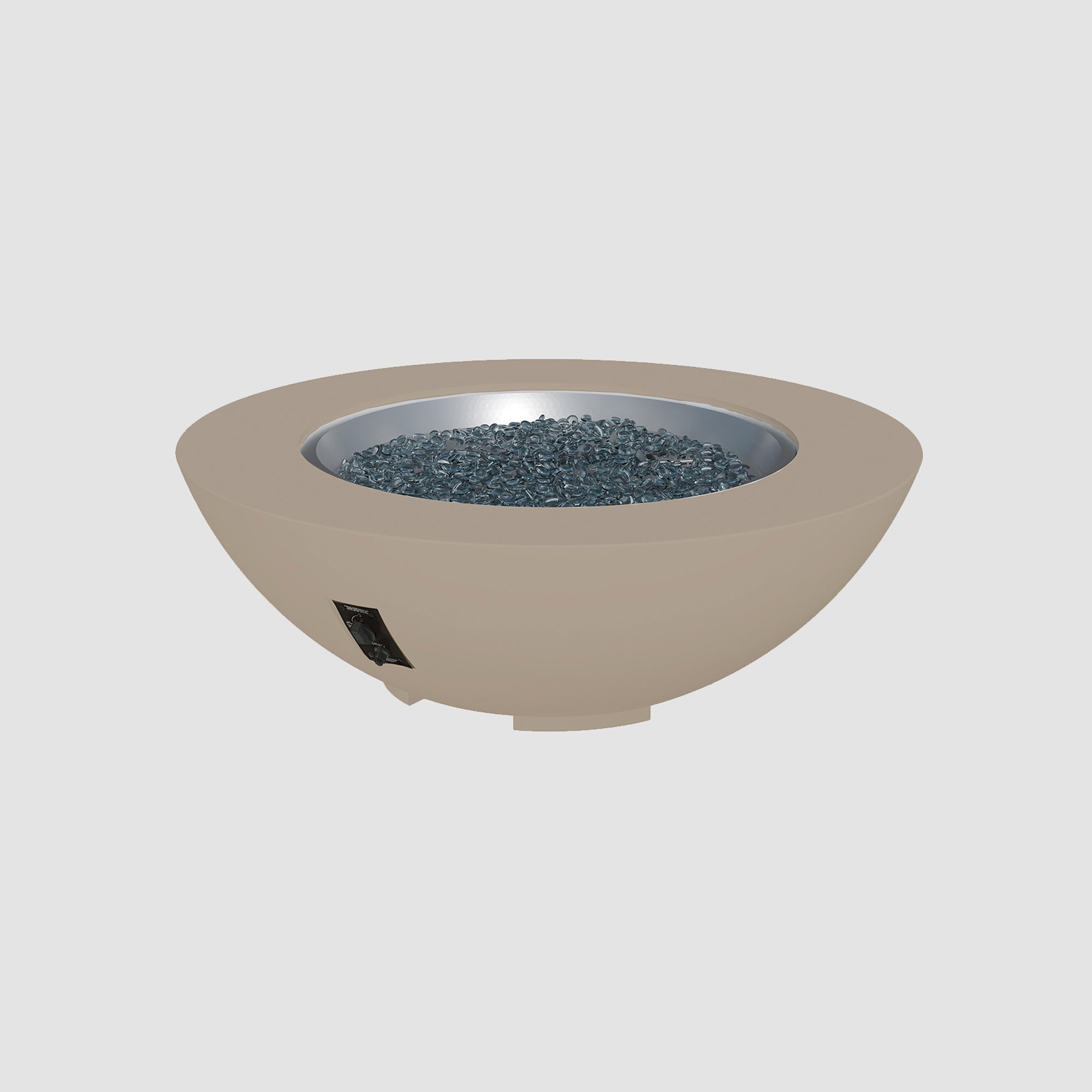 Cove Concrete Bowl Gas Fire Pit