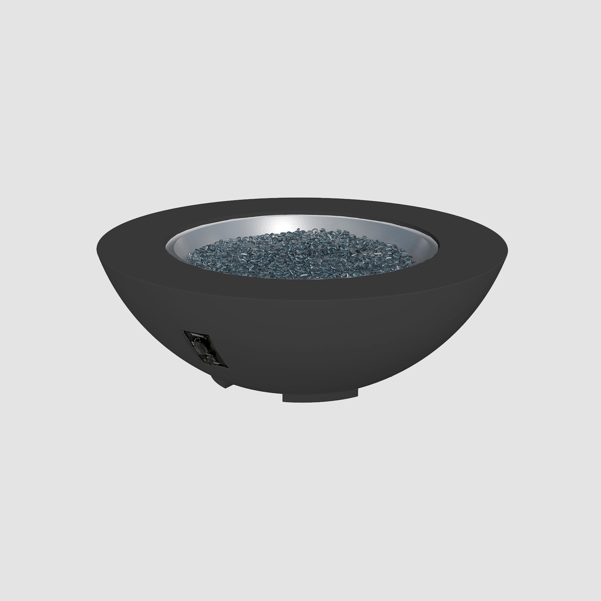 Cove Concrete Bowl Gas Fire Pit