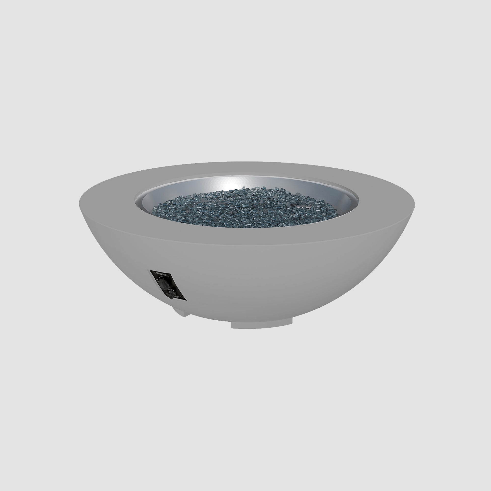 Cove Concrete Bowl Gas Fire Pit