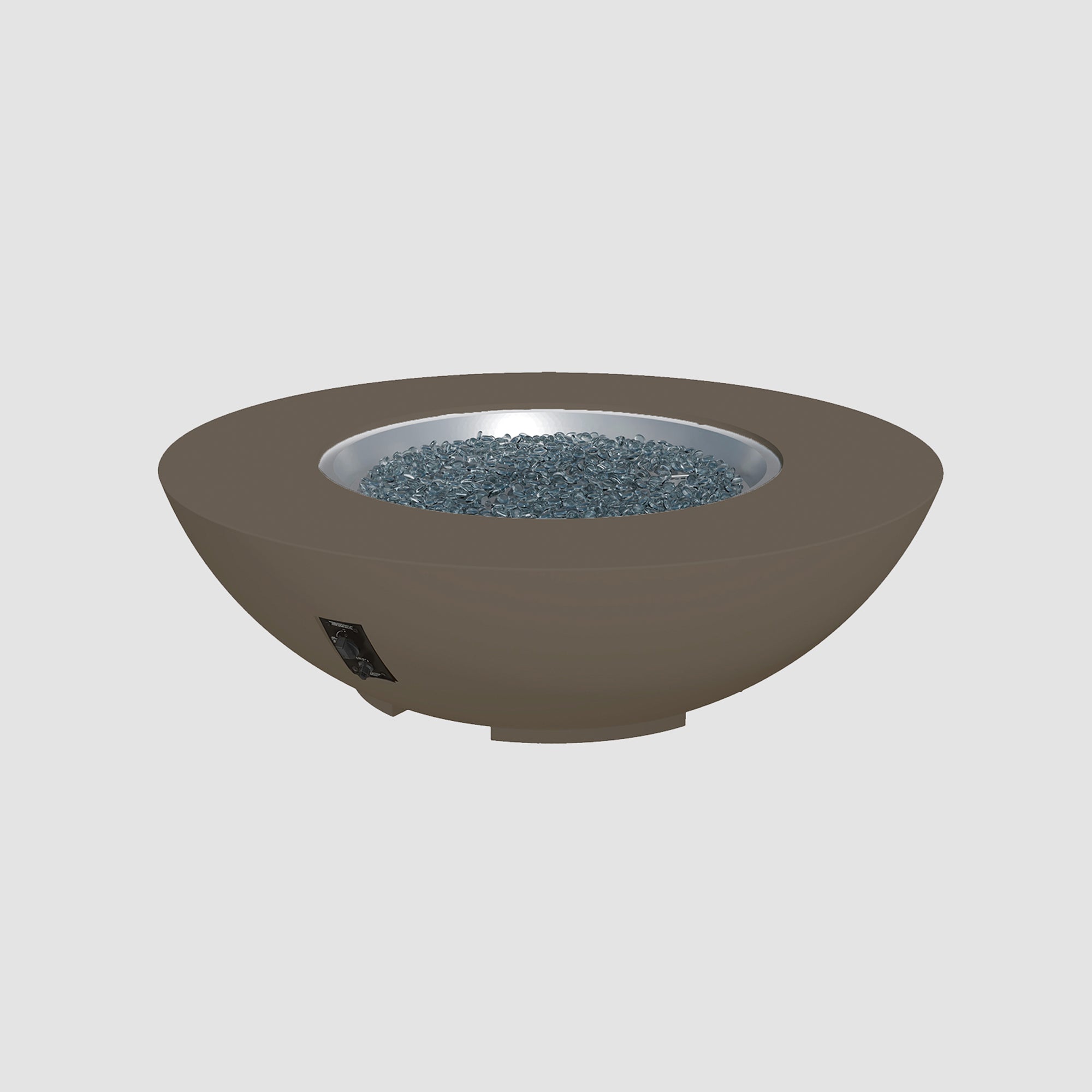 Cove Concrete Bowl Gas Fire Pit