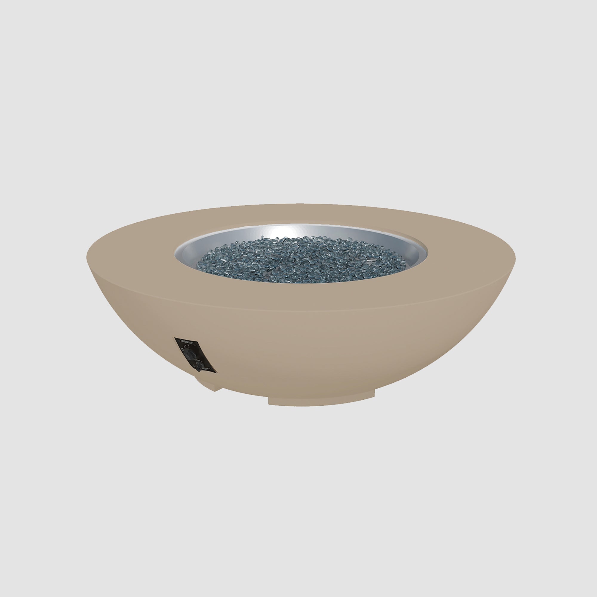 Cove Concrete Bowl Gas Fire Pit