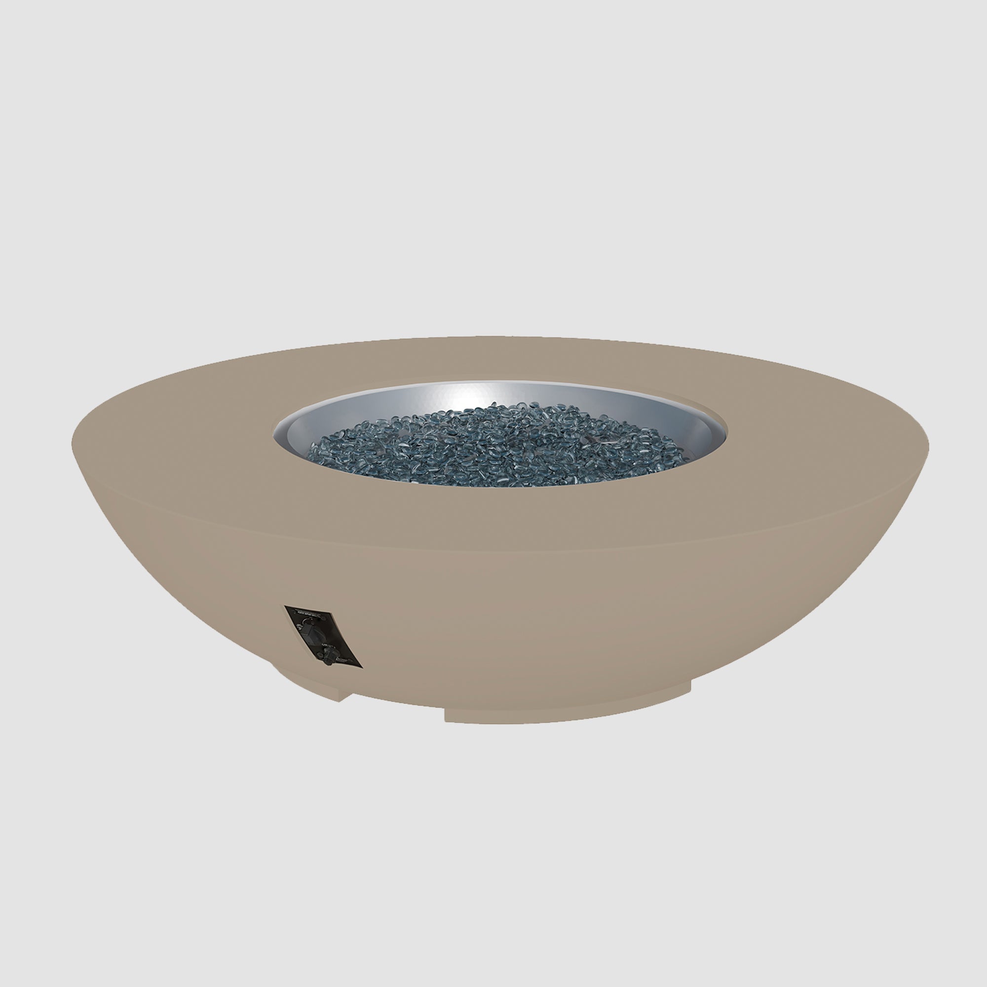 Cove Concrete Bowl Gas Fire Pit