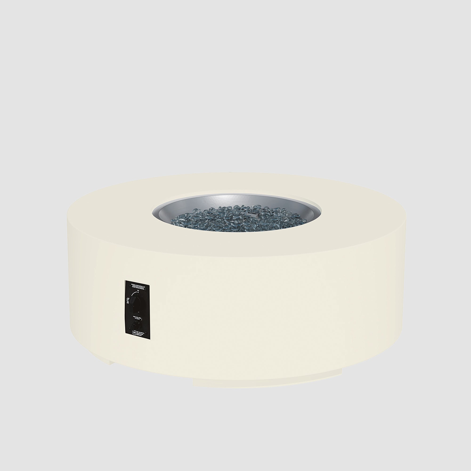 Cove Concrete Round Gas Fire Pit Table