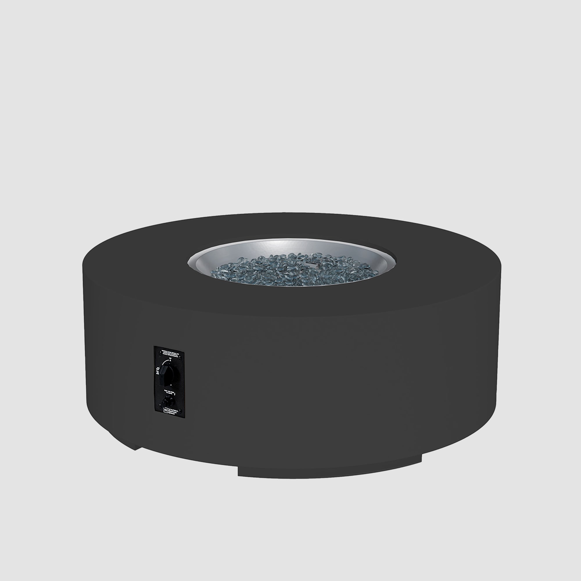 Cove Concrete Round Gas Fire Pit Table