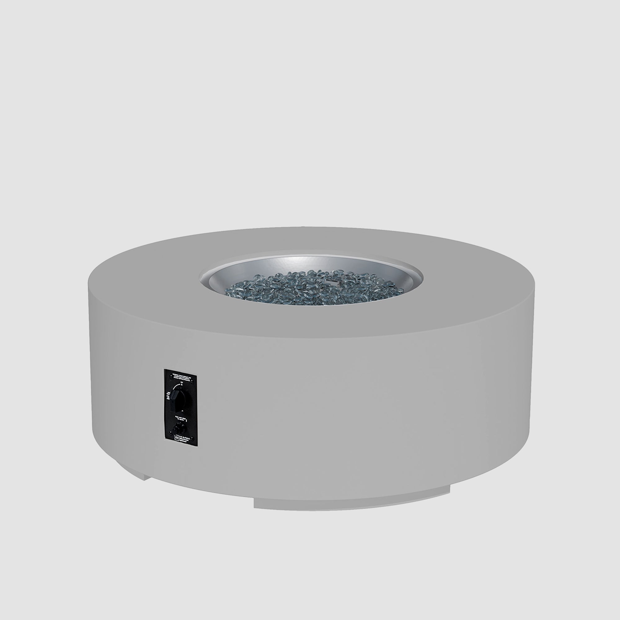 Cove Concrete Round Gas Fire Pit Table