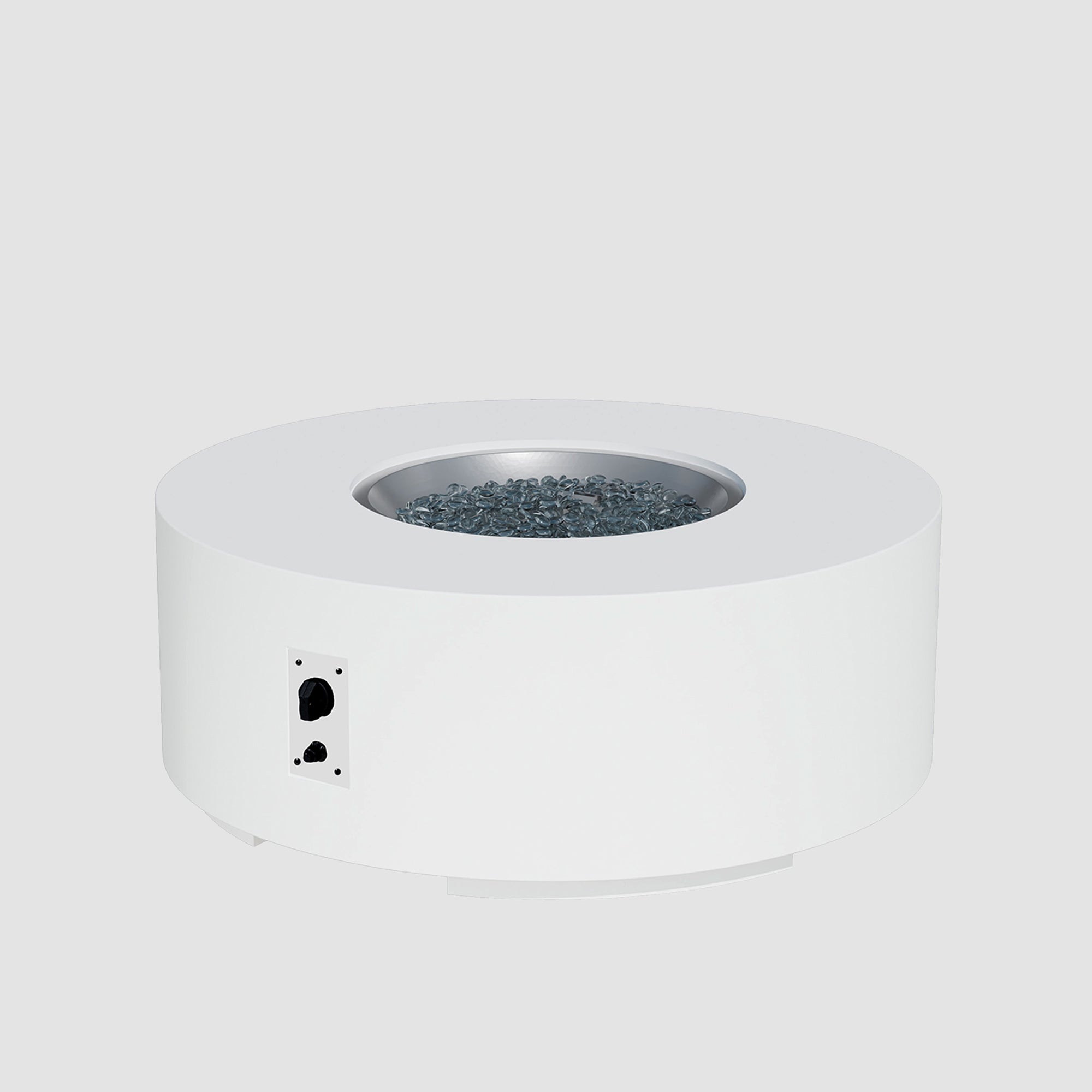 Cove Concrete Round Gas Fire Pit Table
