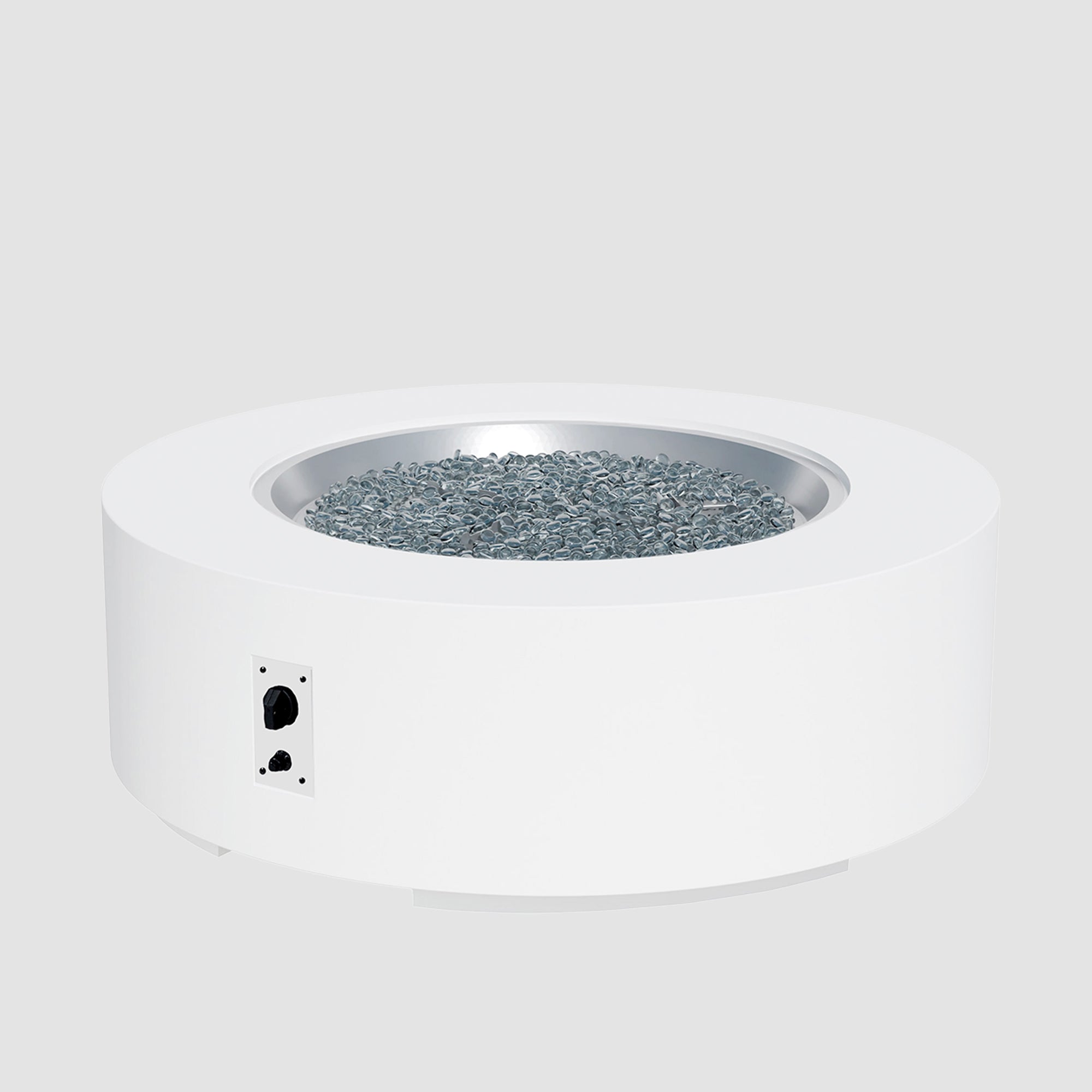 Cove Concrete Round Gas Fire Pit Table