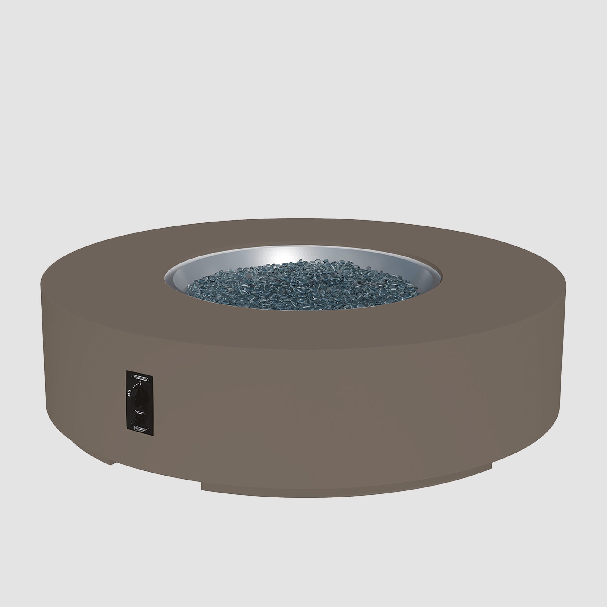 Cove Concrete Round Gas Fire Pit Table
