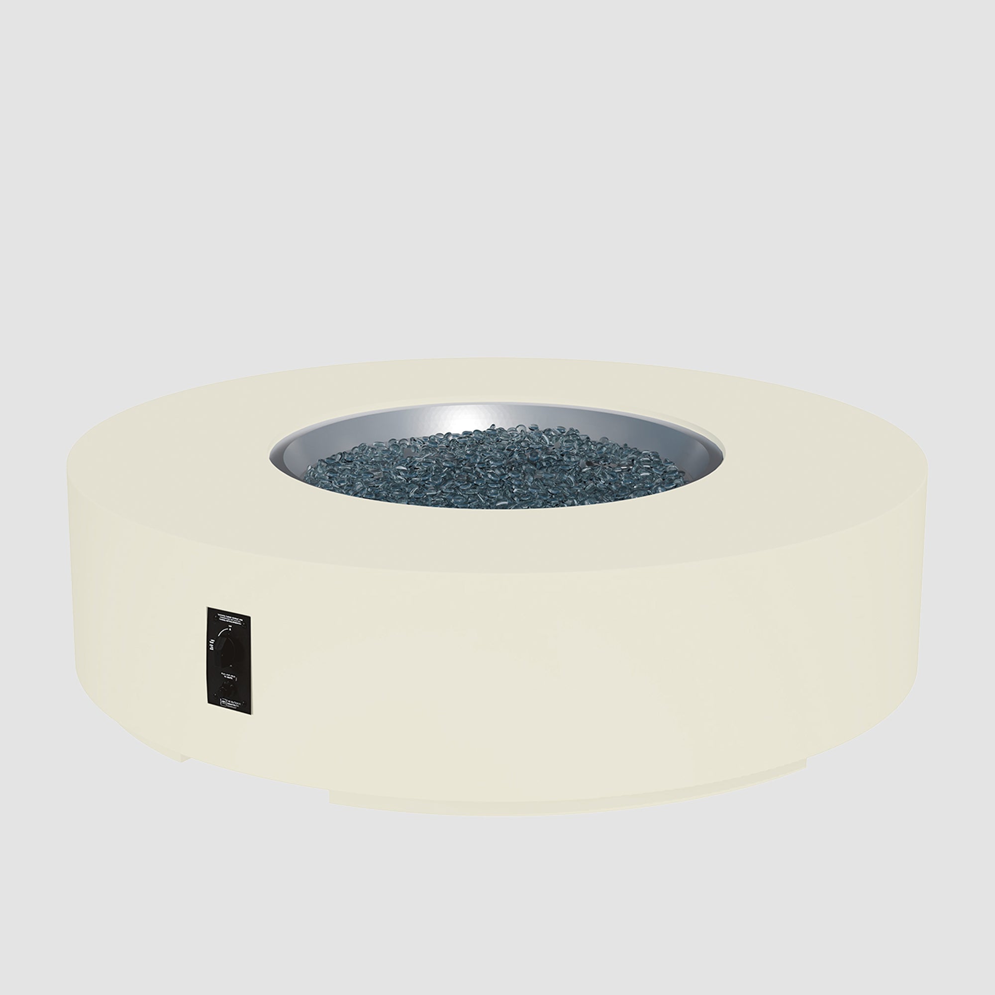 Cove Concrete Round Gas Fire Pit Table