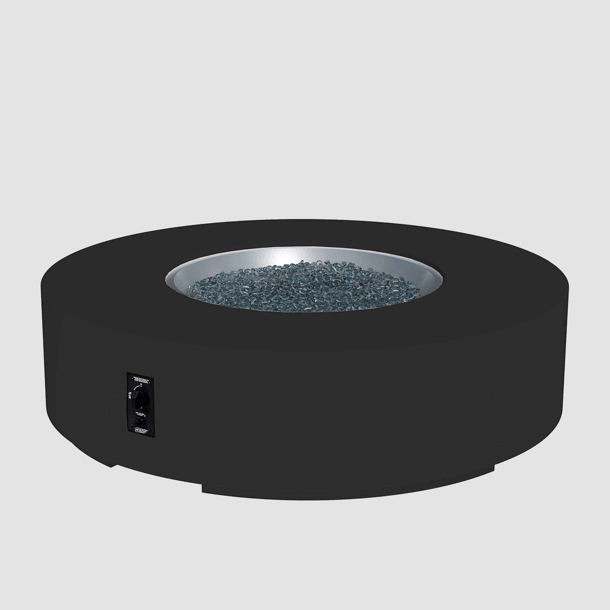 Cove Concrete Round Gas Fire Pit Table