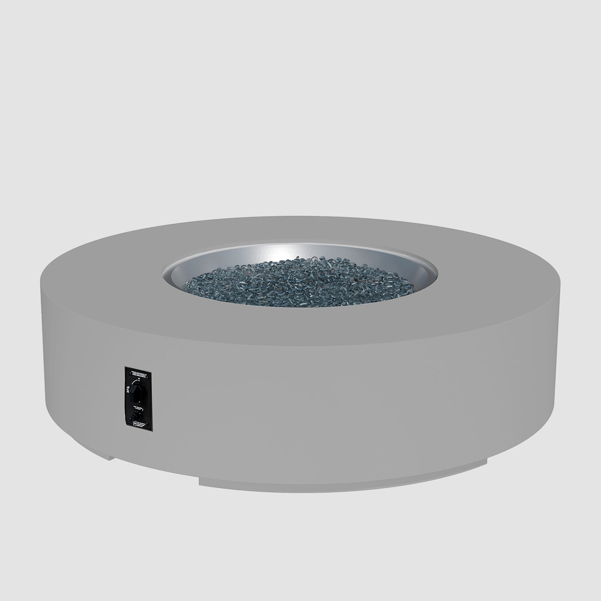 Cove Concrete Round Gas Fire Pit Table