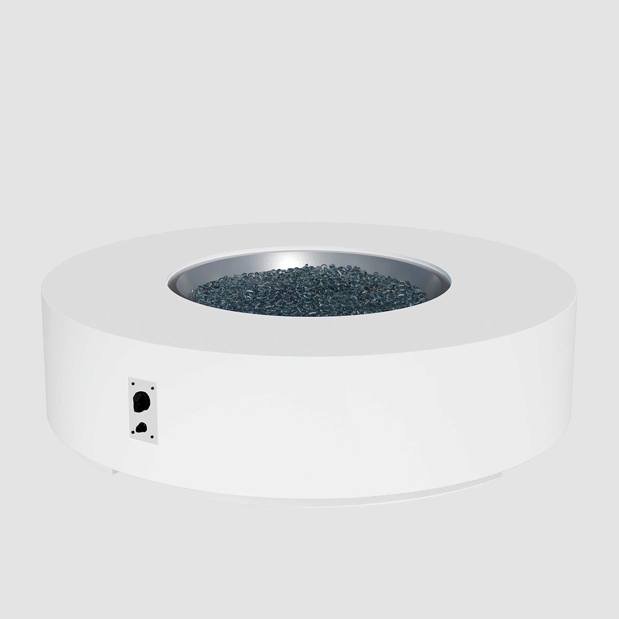 Cove Concrete Round Gas Fire Pit Table