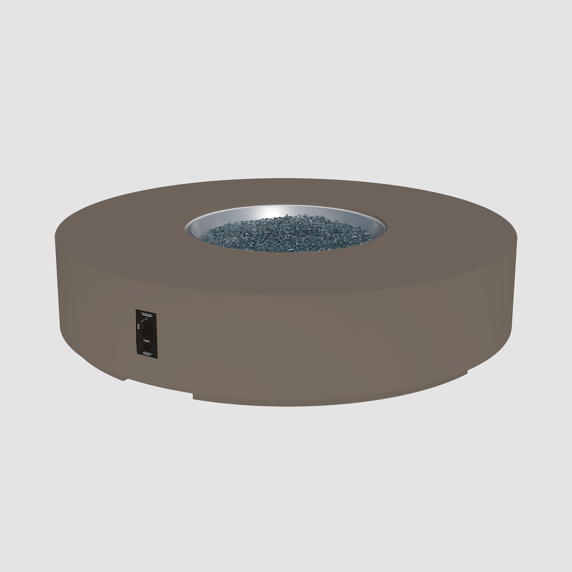 Cove Concrete Round Gas Fire Pit Table