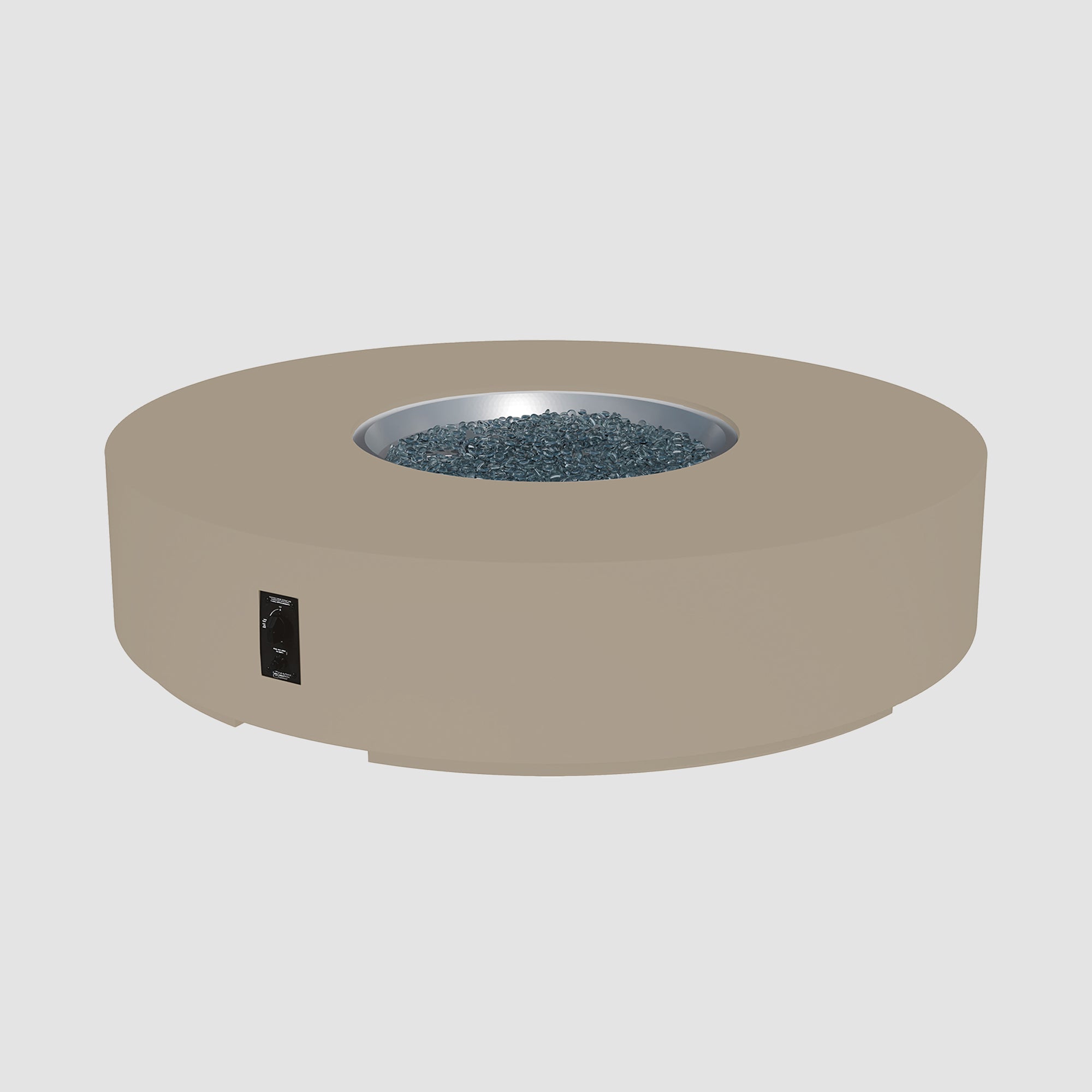 Cove Concrete Round Gas Fire Pit Table